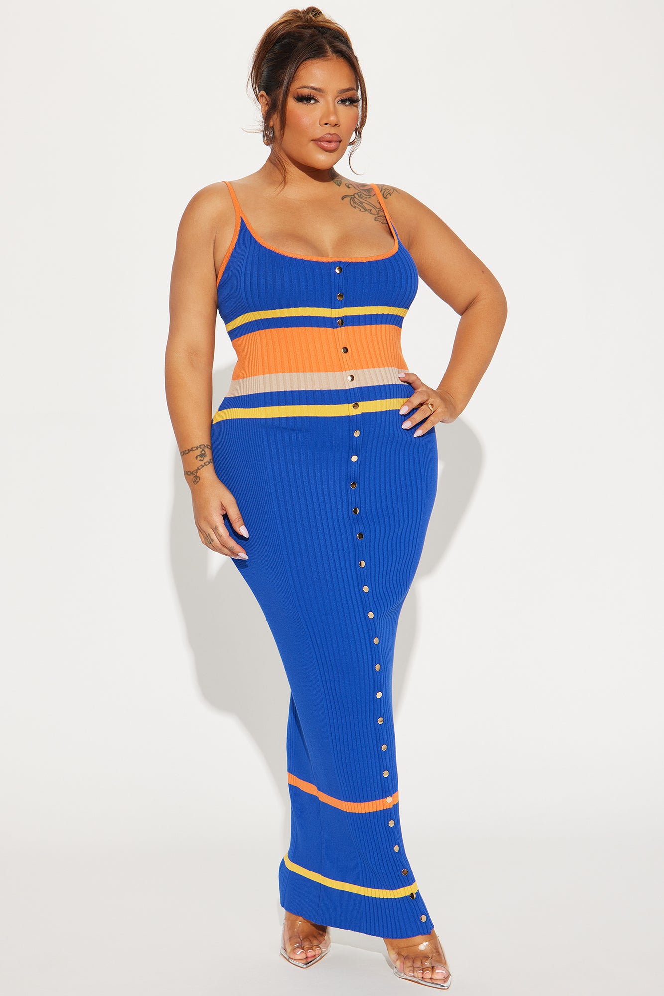 Affectious Rush Maxi Dress - Blue/combo - Image 4