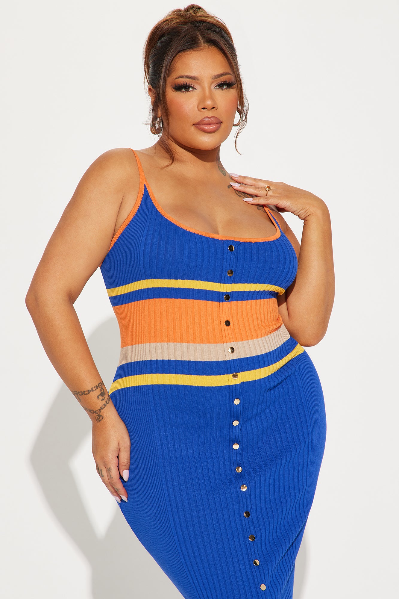 Affectious Rush Maxi Dress - Blue/combo - Image 5