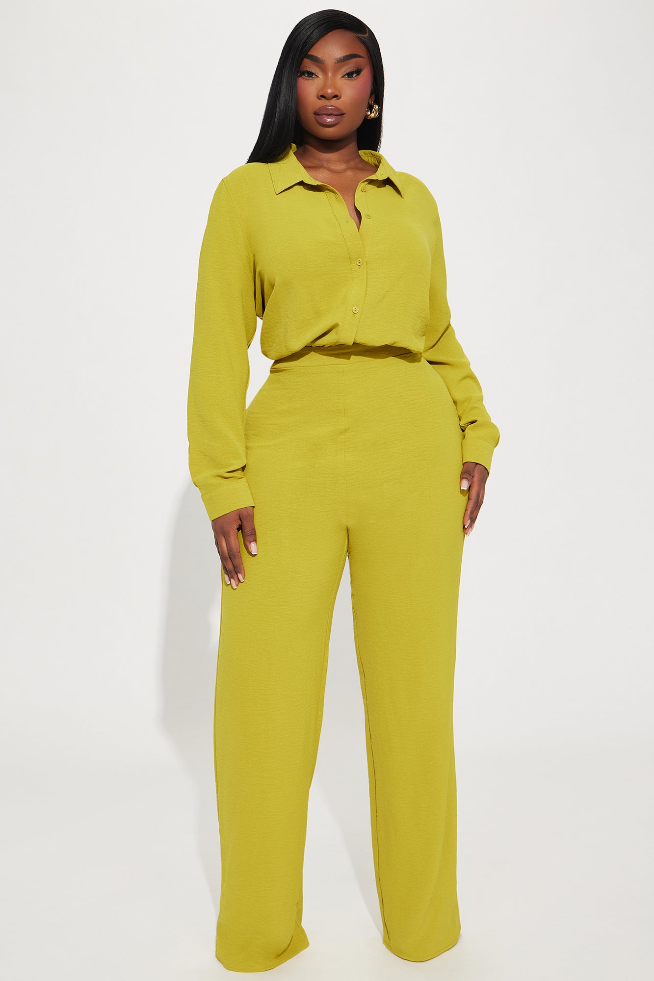 Makenzie Jumpsuit - Chartreuse - Image 5