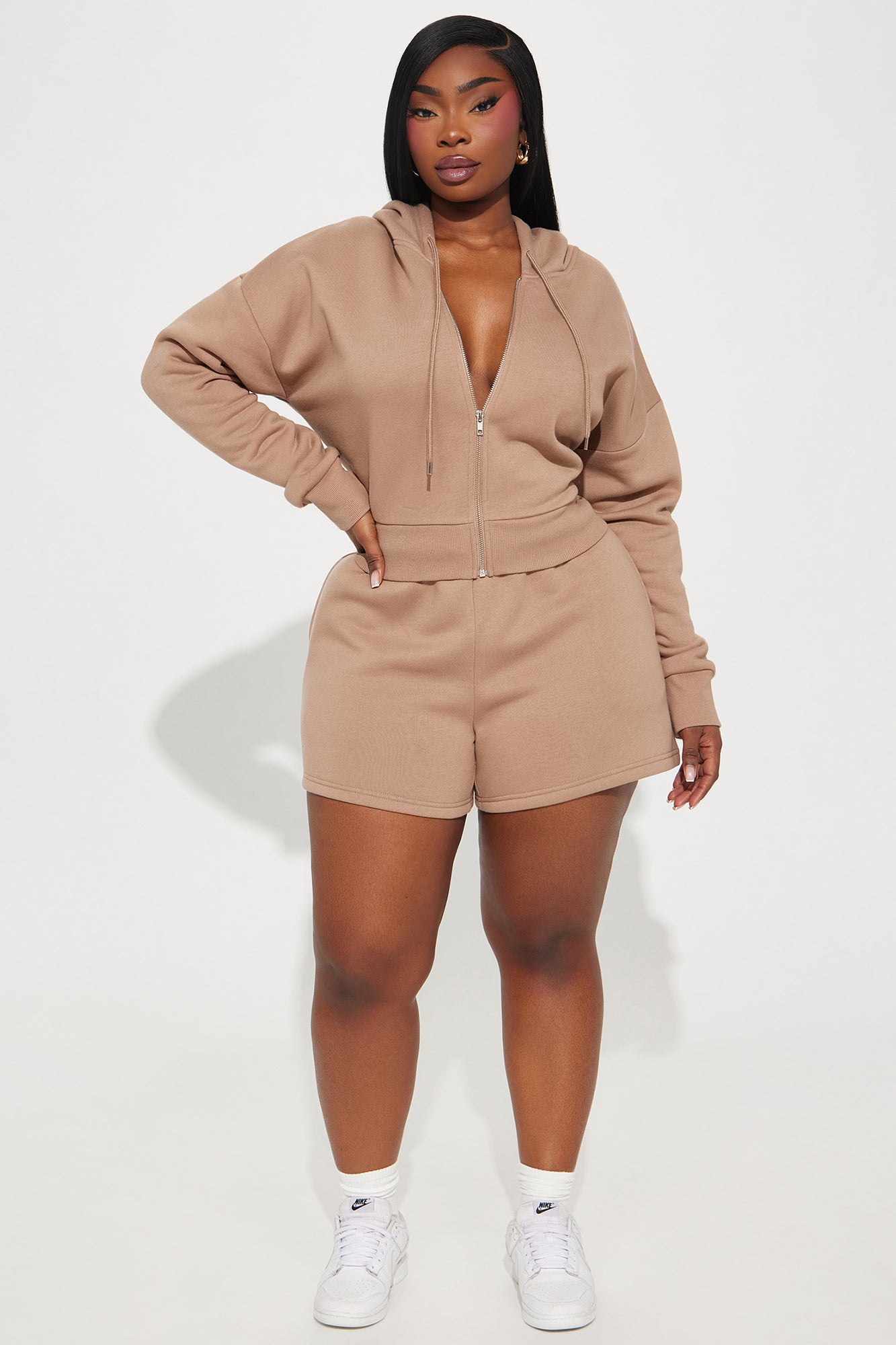 Brianna Sweatshirt Set - Mocha - Image 5