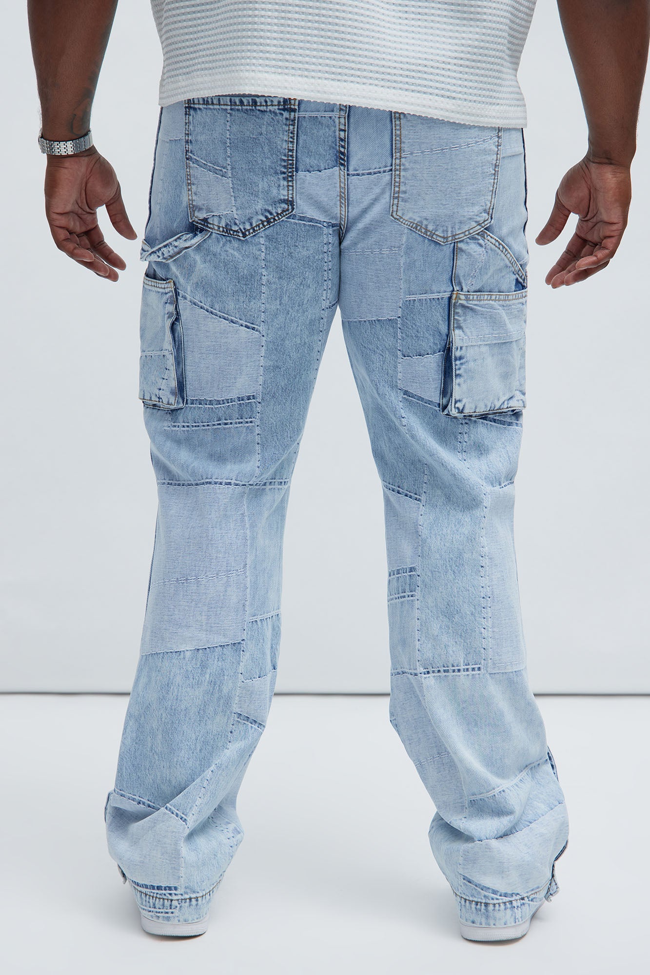 Verdugo Carpenter Flare Jeans - Light Blue Wash - Image 10