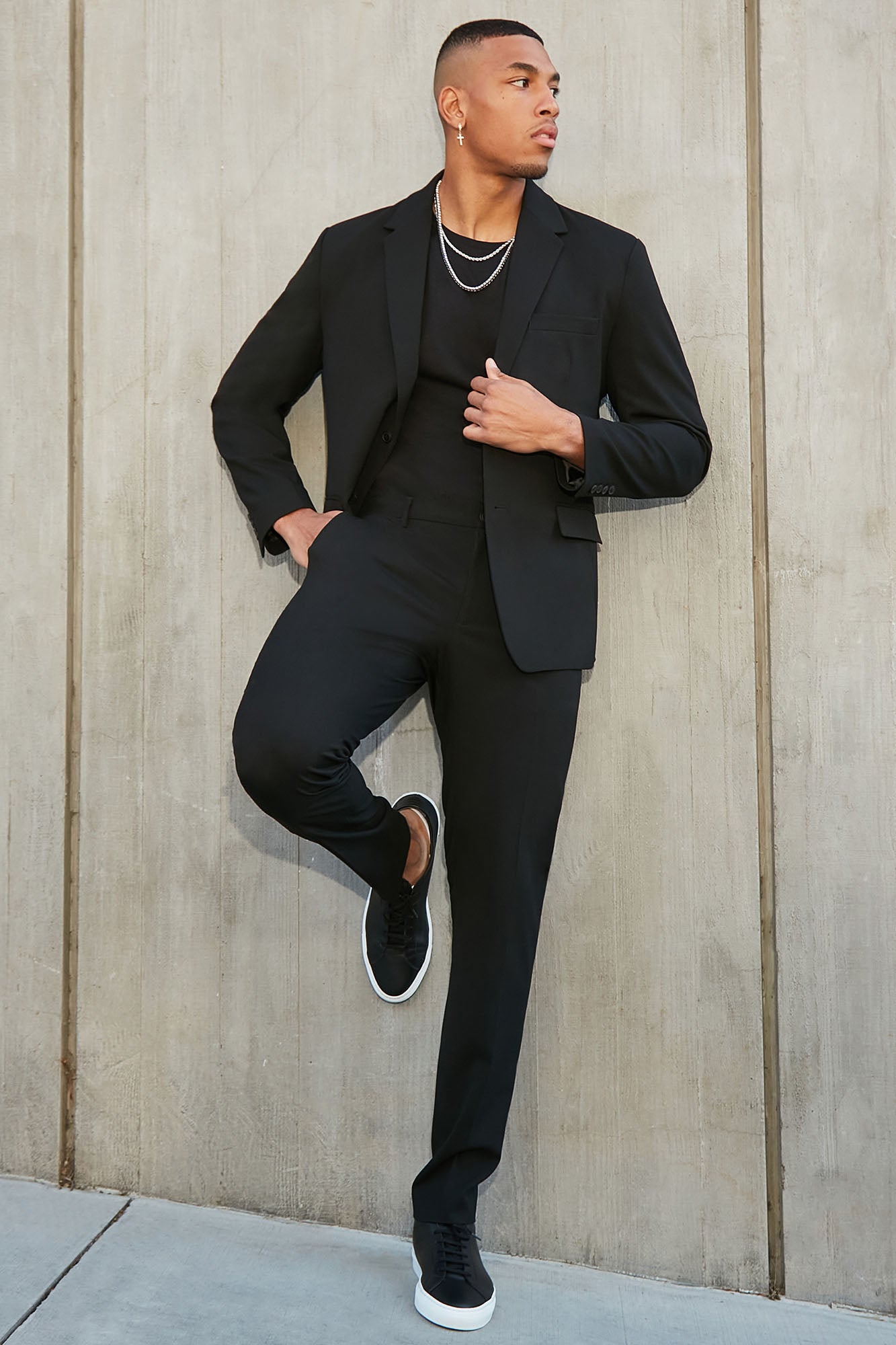 The Modern Stretch Slim Trouser - Black - Image 7