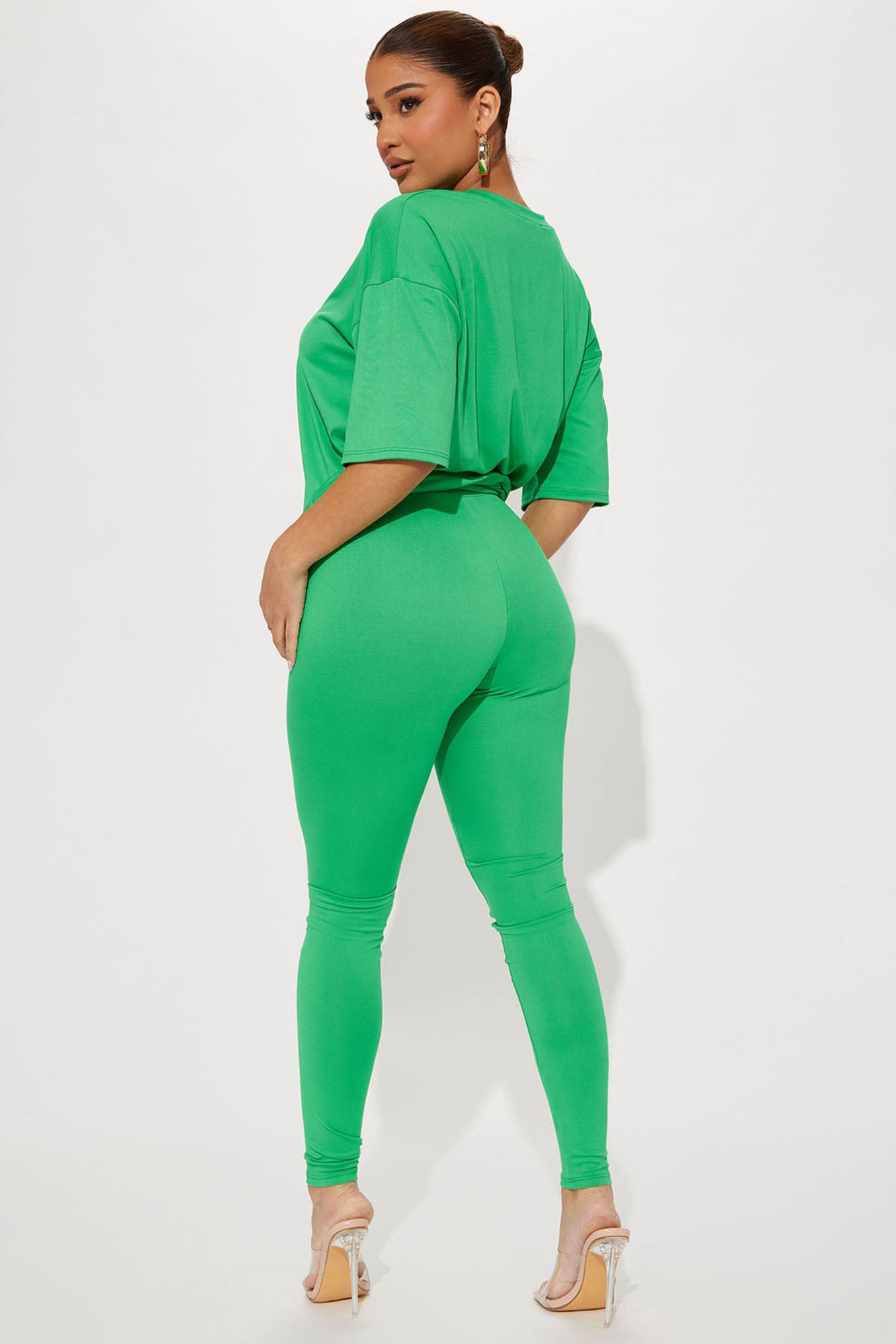 Weekend Vibes Legging Set - Green - Image 3