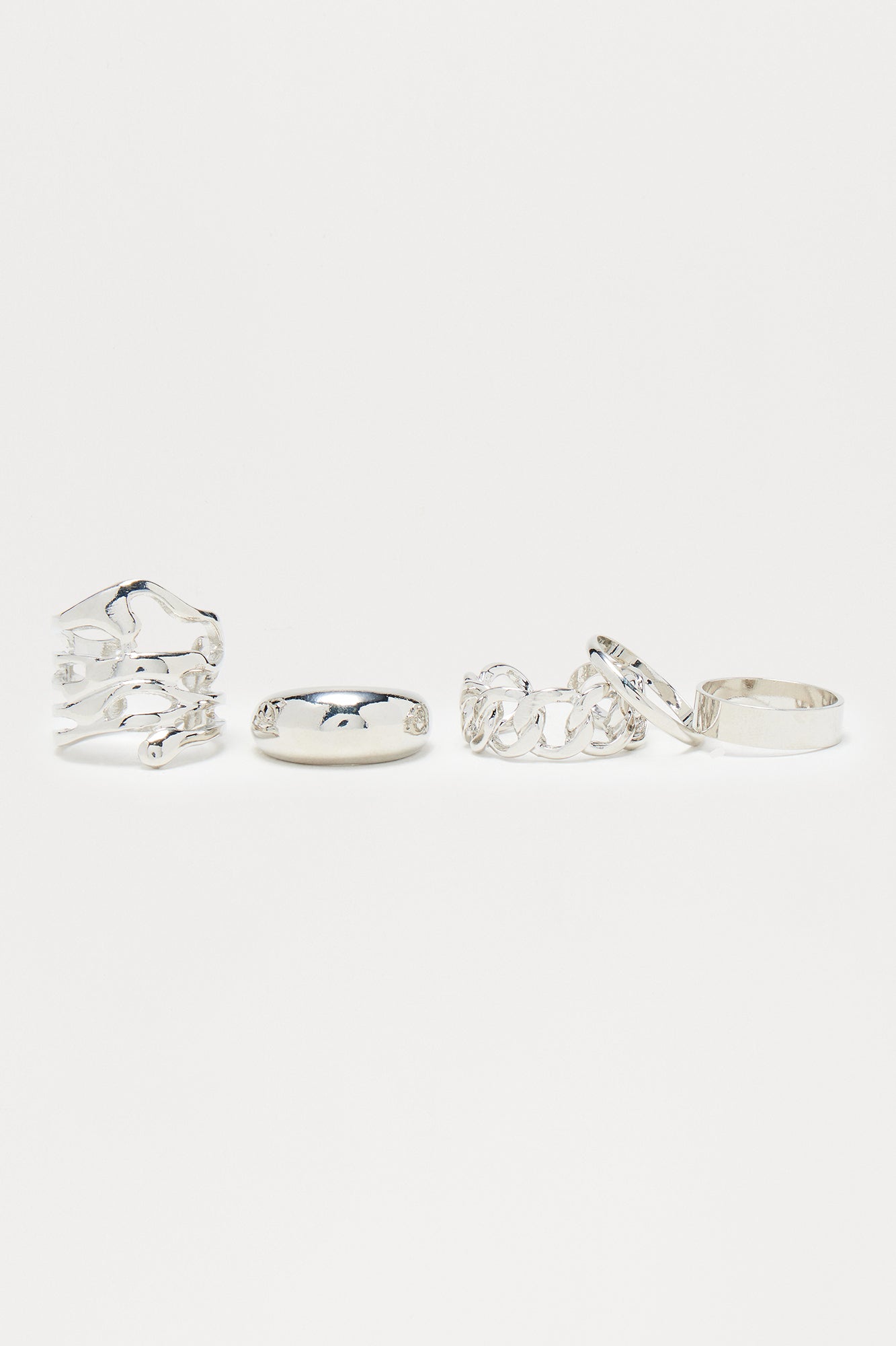 Valorie 5 Piece Ring Set - Silver - Image 3