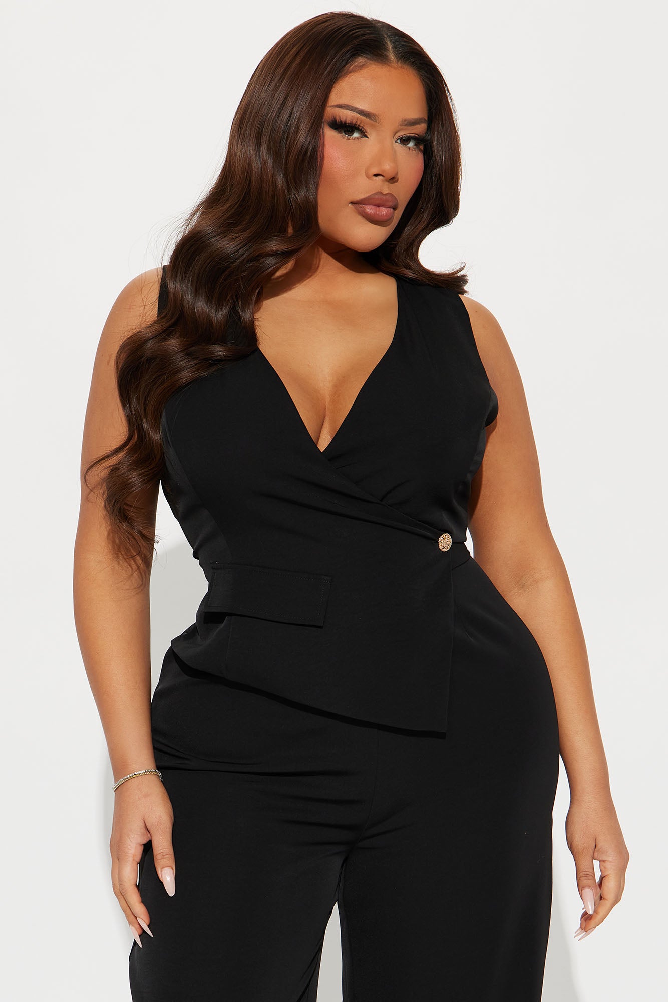 Cross Your Path Jumpsuit - Black - Image 5