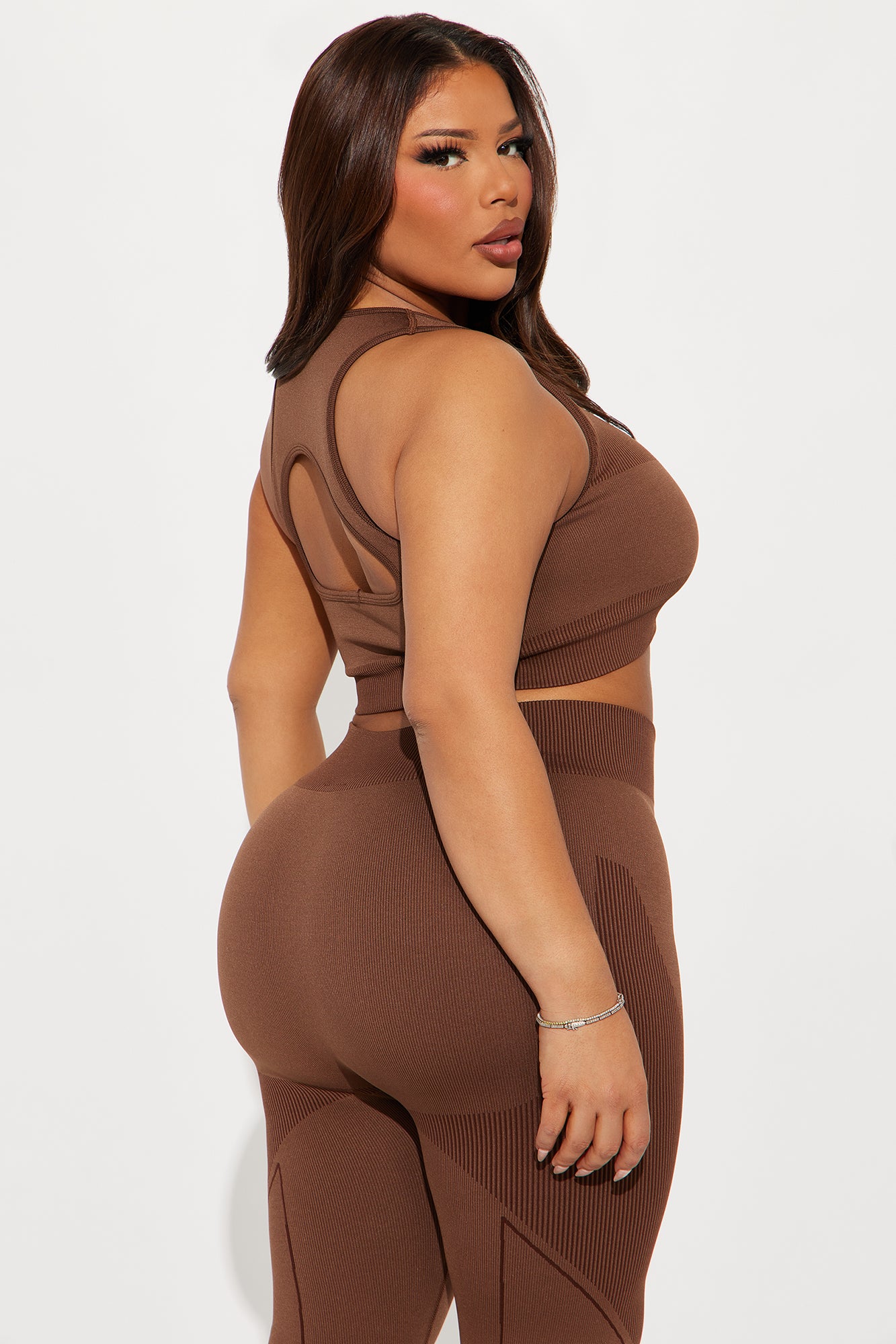 Your Next Move Seamless Sports Bra - Mocha - Image 6