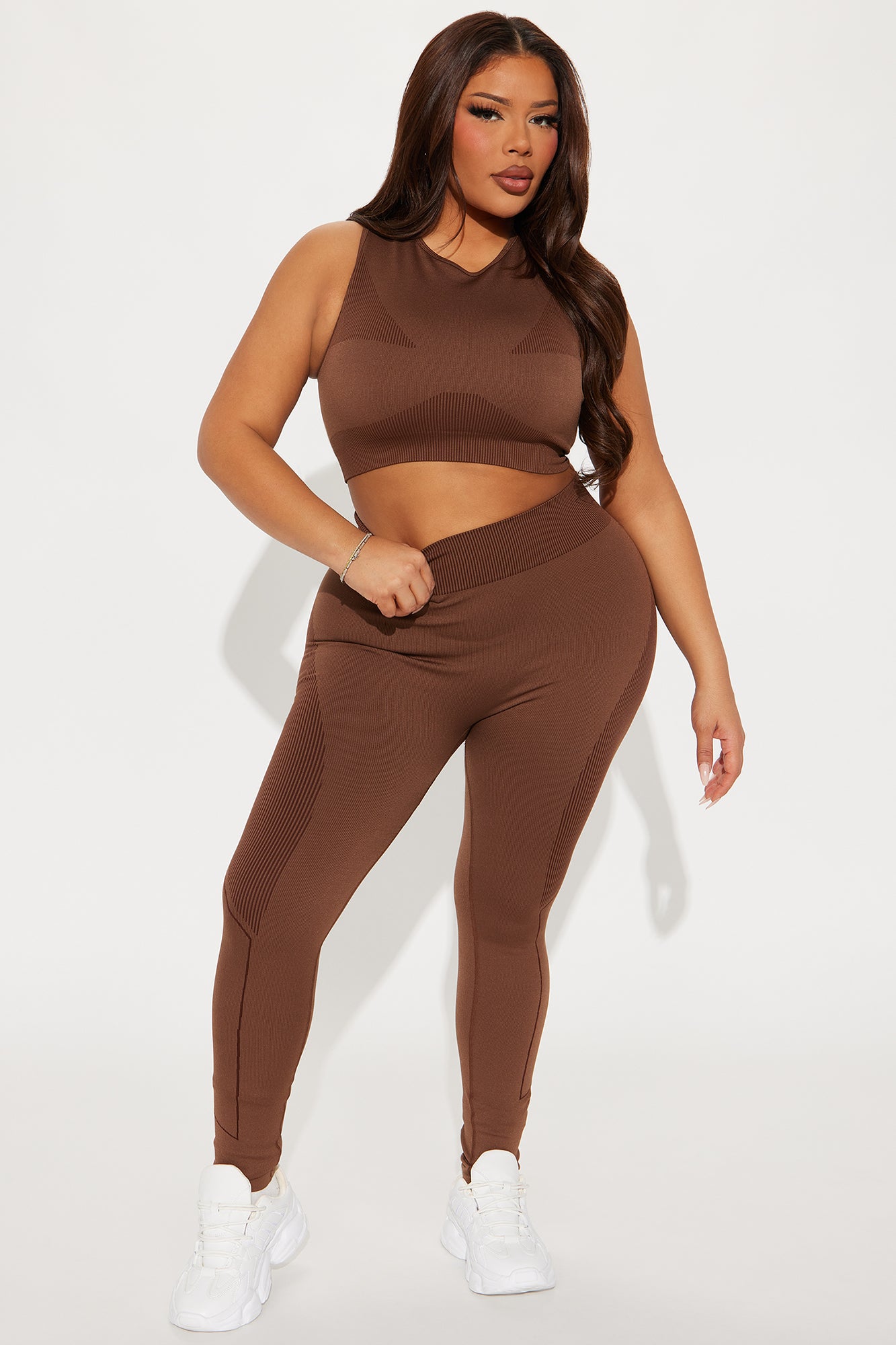 Your Next Move Seamless Active Legging - Mocha - Image 4