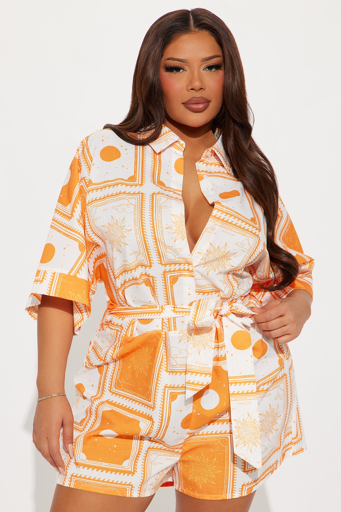 Zenith Romper - Orange/combo - Image 4