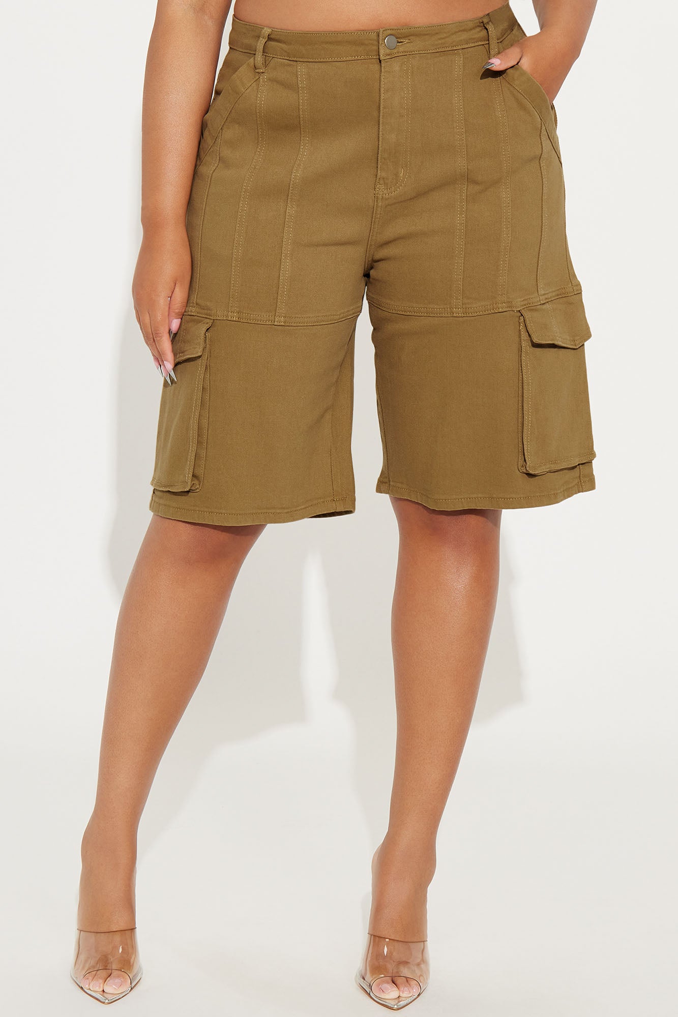 Braelynn Bermuda Short - Tan - Image 5