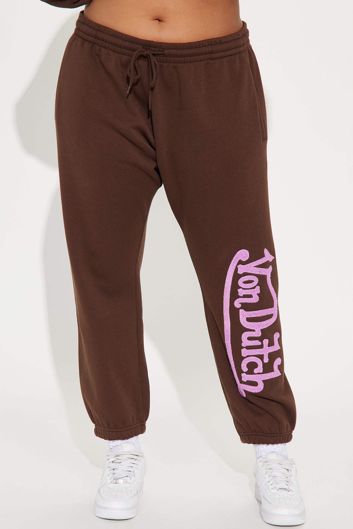 Von Dutch Patch Jogger - Brown - Image 5