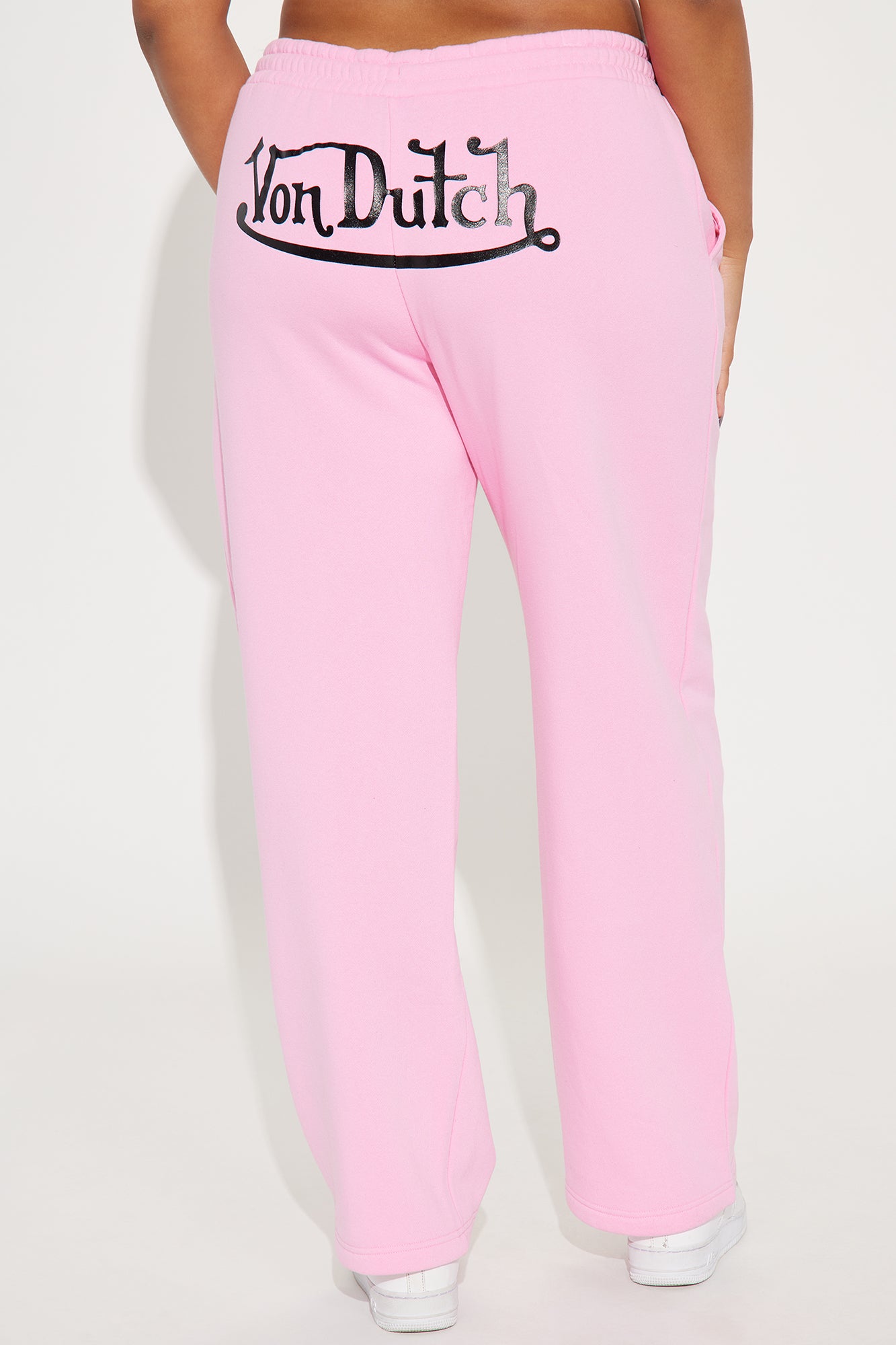 Von Dutch Classic Wide Leg Pant - Pink - Image 7