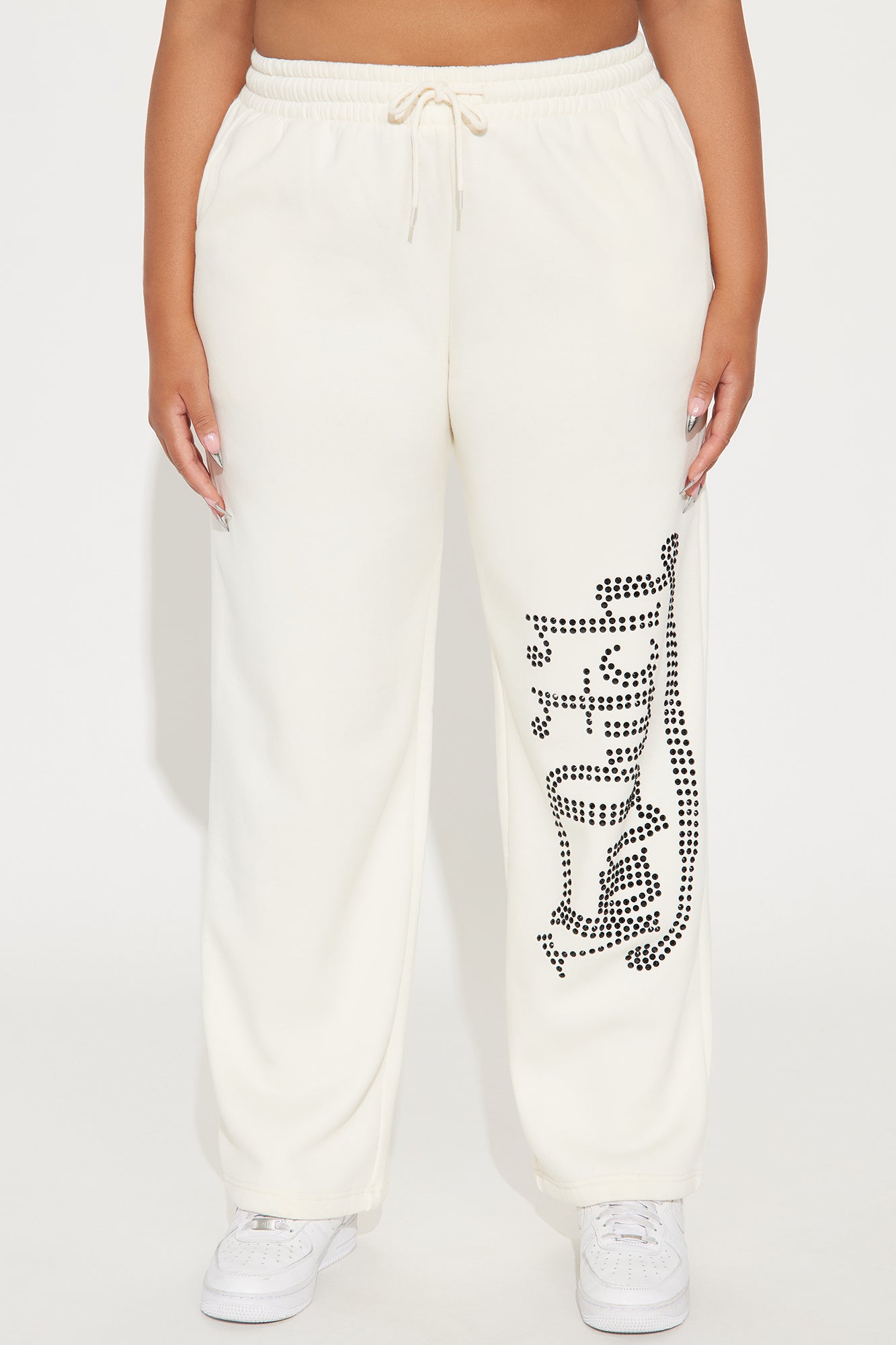 Von Dutch Classic Wide Leg Pant - Off White - Image 6