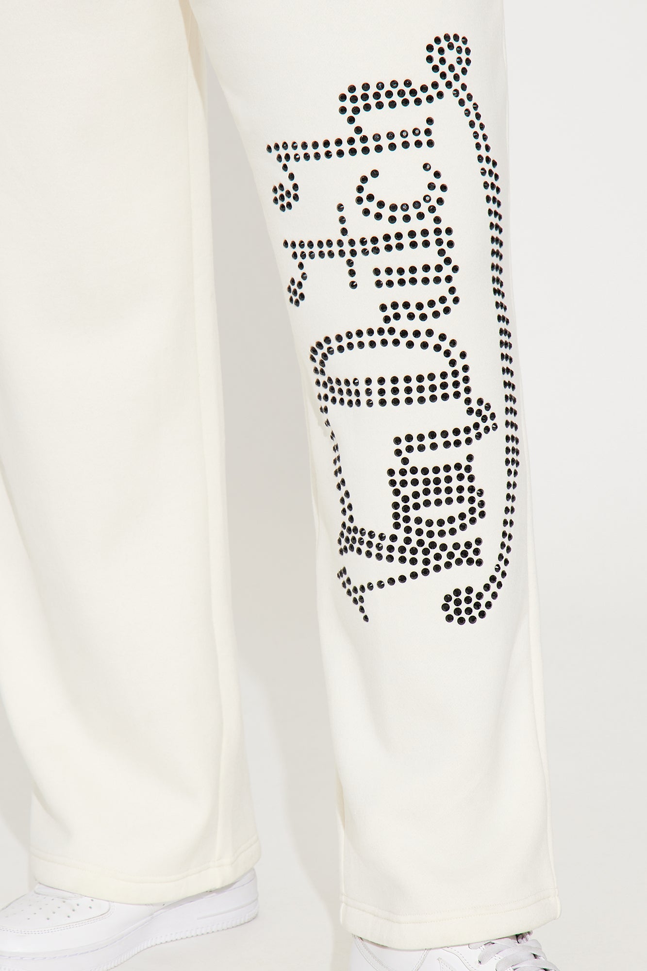 Von Dutch Classic Wide Leg Pant - Off White - Image 7