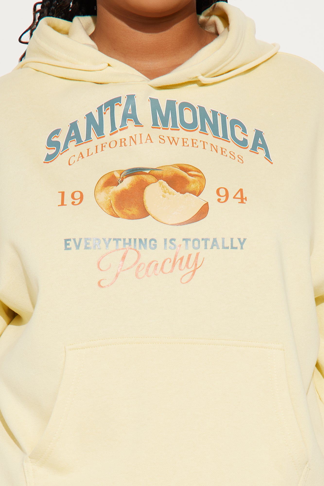 Totally Peachy Fleece Sweatsuit Set - Yellow - Image 7