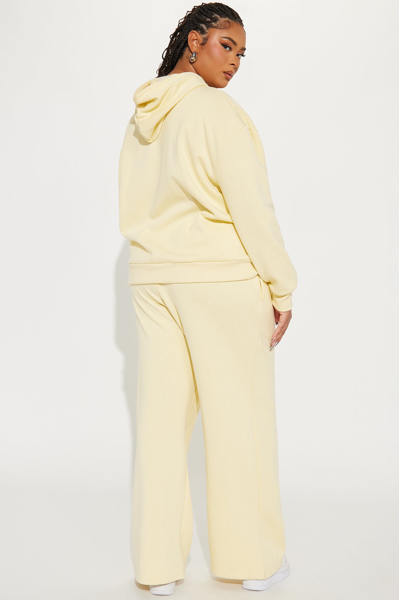 Totally Peachy Fleece Sweatsuit Set - Yellow - Image 8