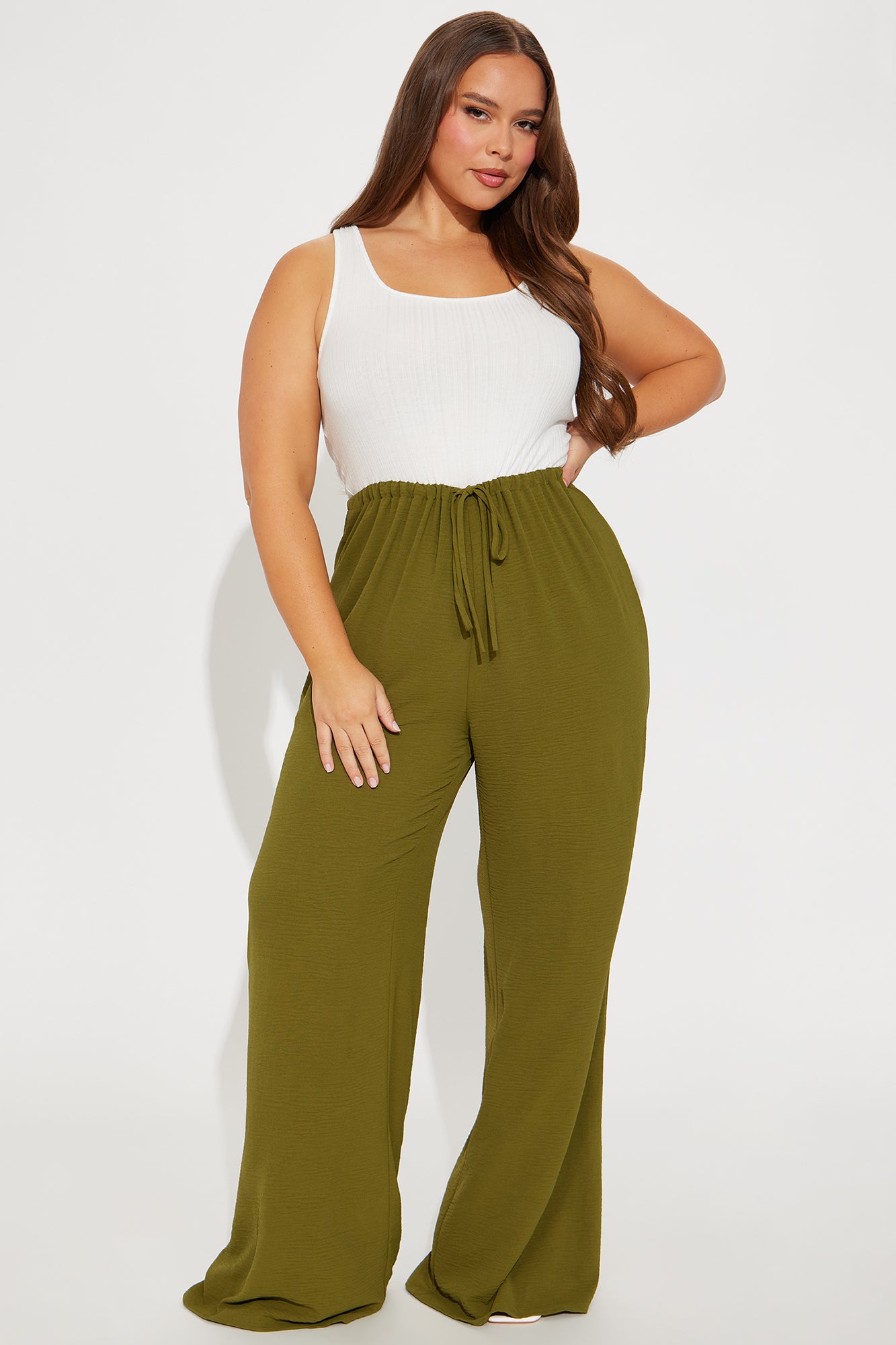 Vacay Mode Jumpsuit - Olive/combo - Image 5