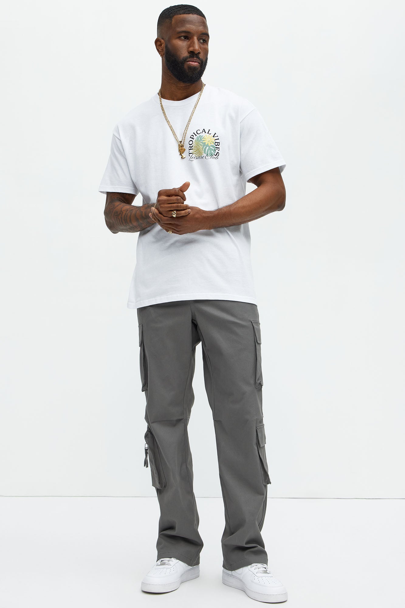 Stay On It Straight Cargo Pants - Grey - Image 3