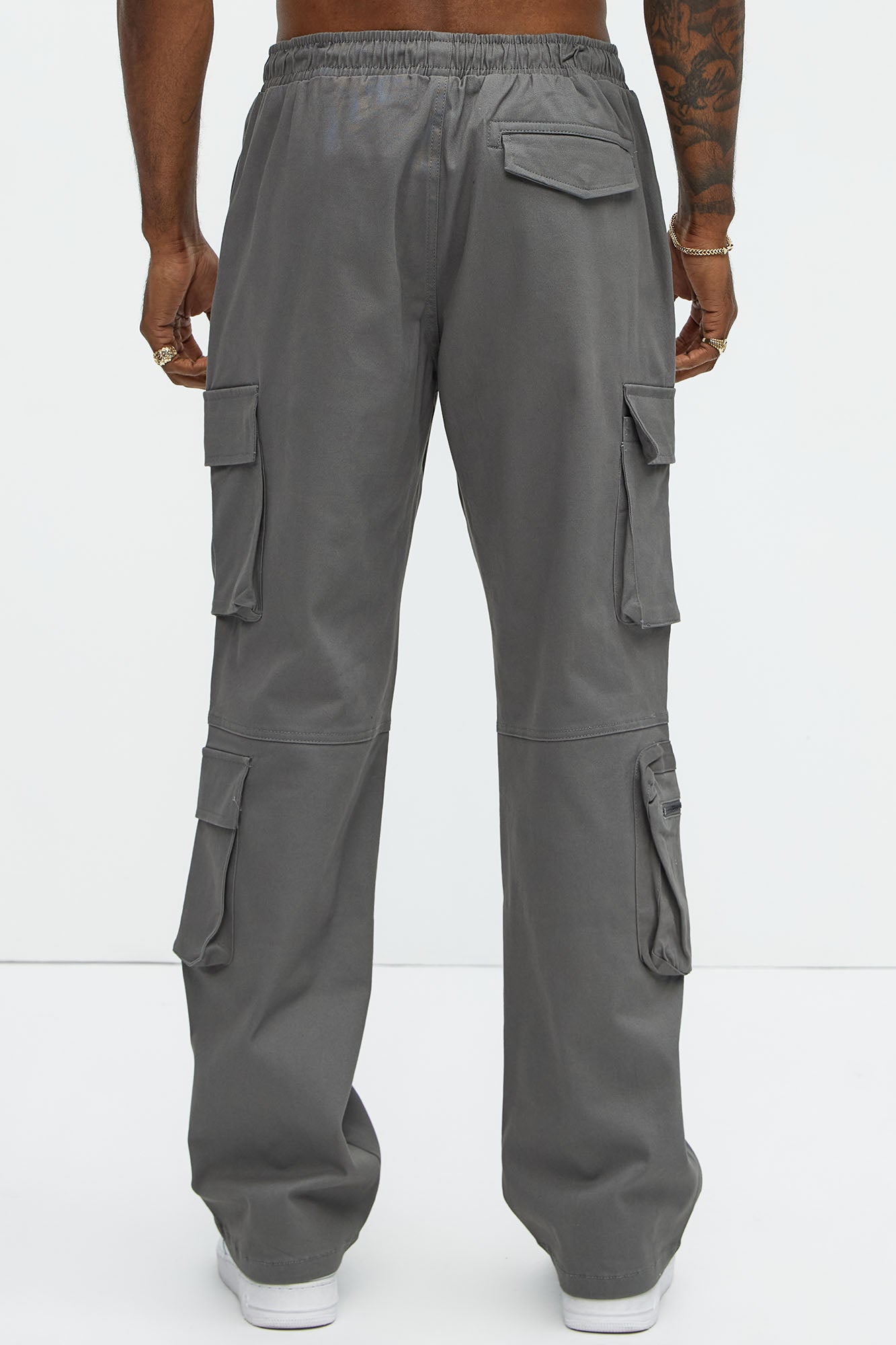 Stay On It Straight Cargo Pants - Grey - Image 6