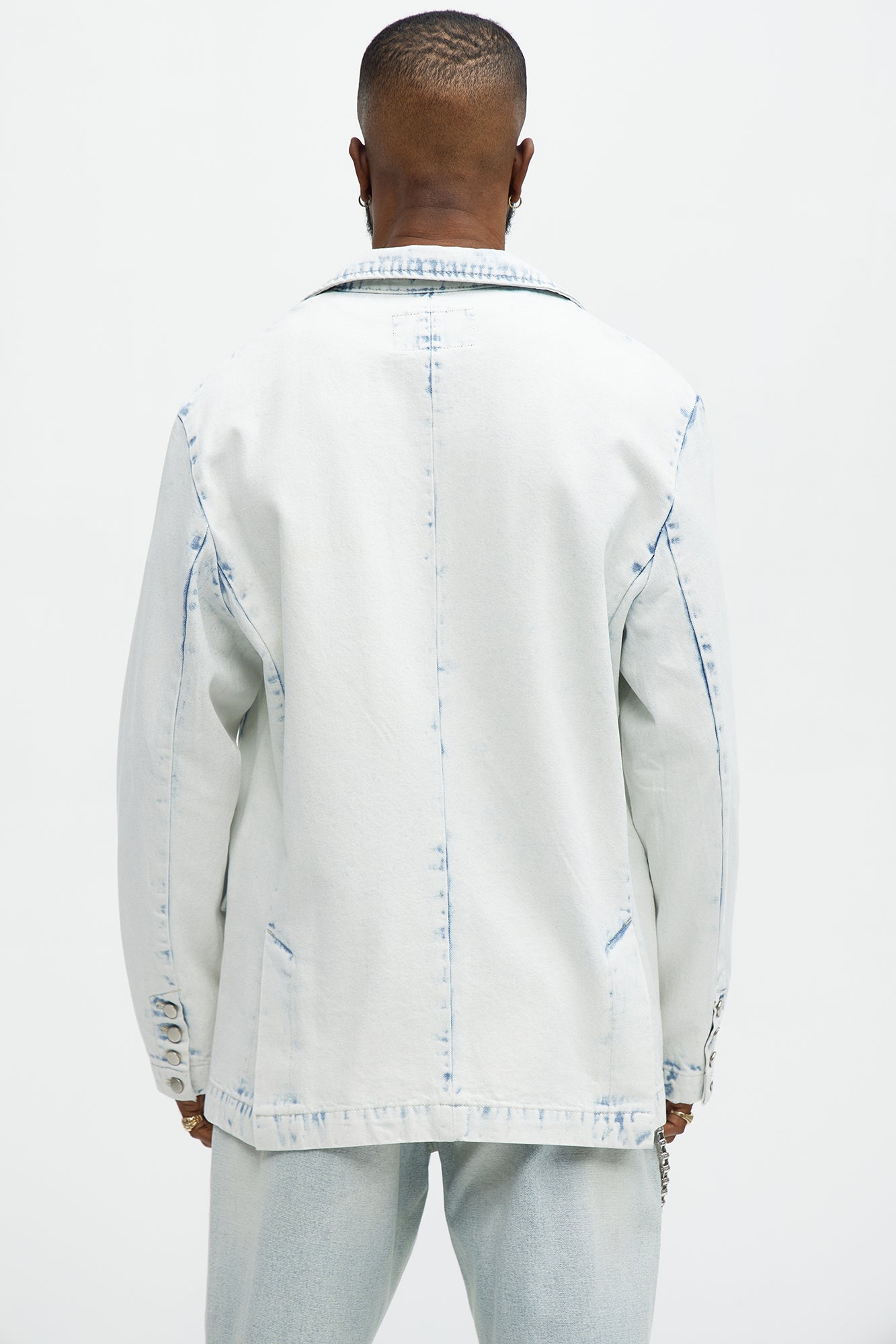 Congreve Denim Blazer - Light Wash - Image 5