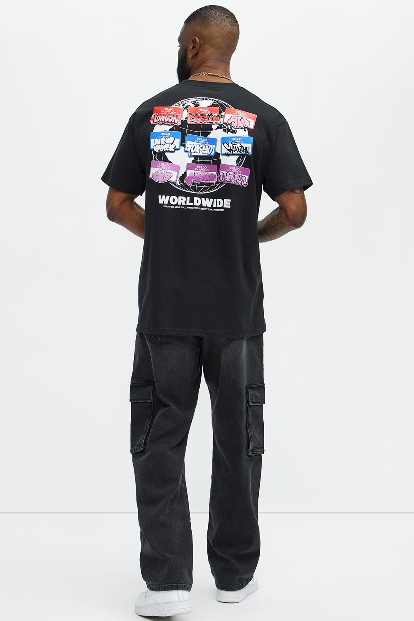 Worldwide Slappy Slap Tags Short Sleeve Tee - Black - Image 5