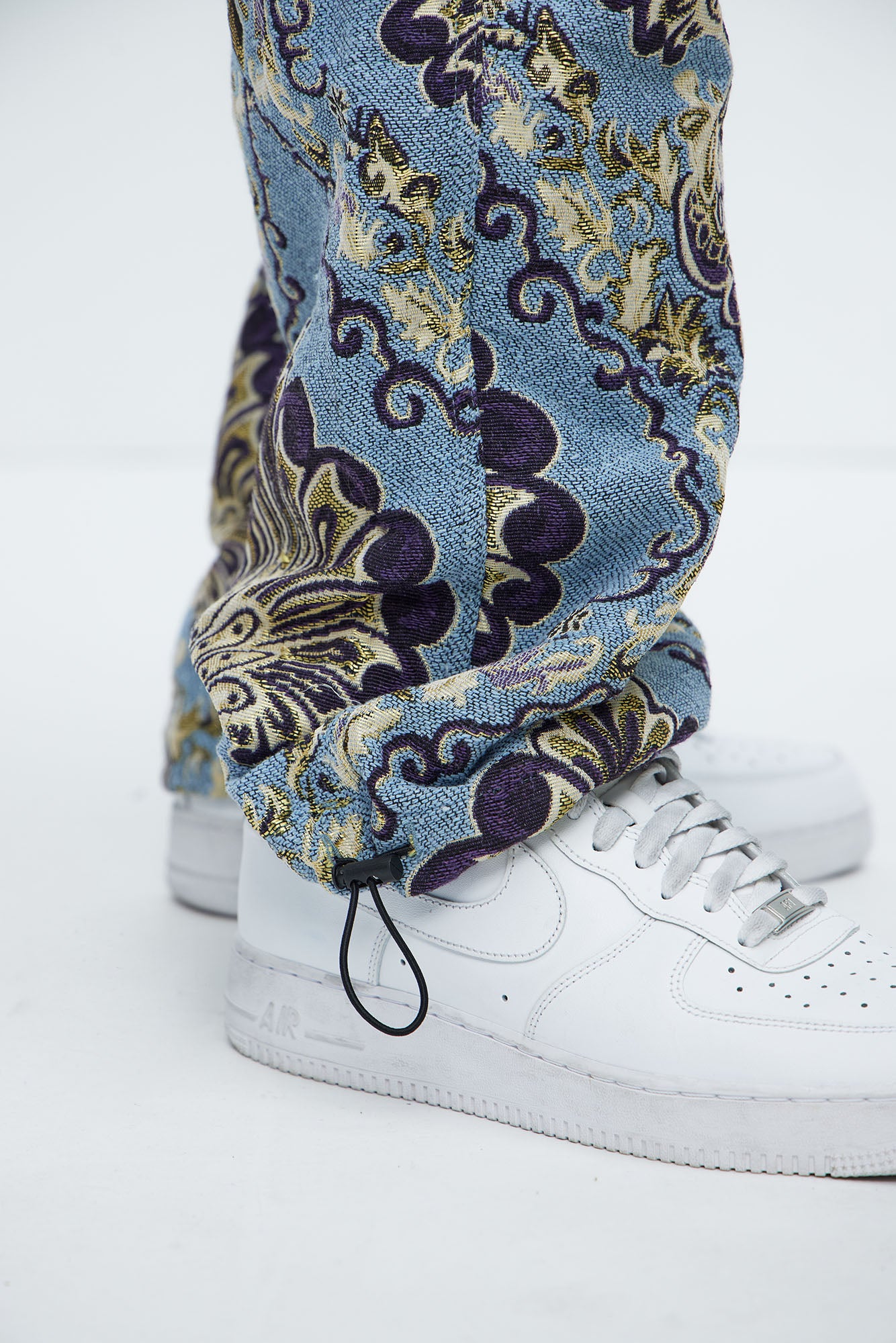 Highland Tapestry Baggy Cargo Pants - Blue/combo - Image 6