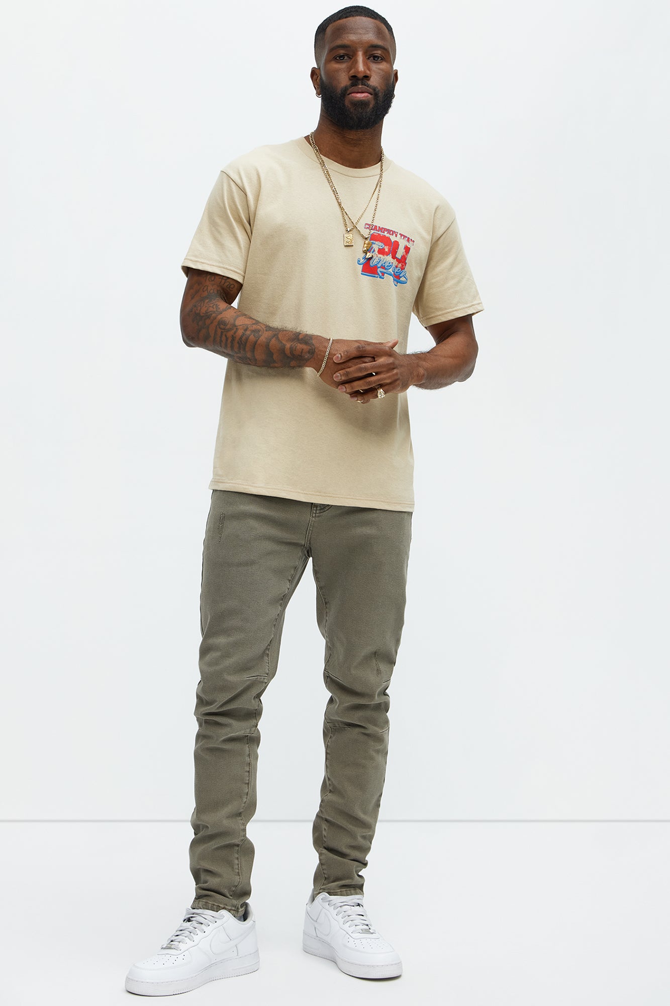 Get Clever Skinny Jeans - Brown - Image 3
