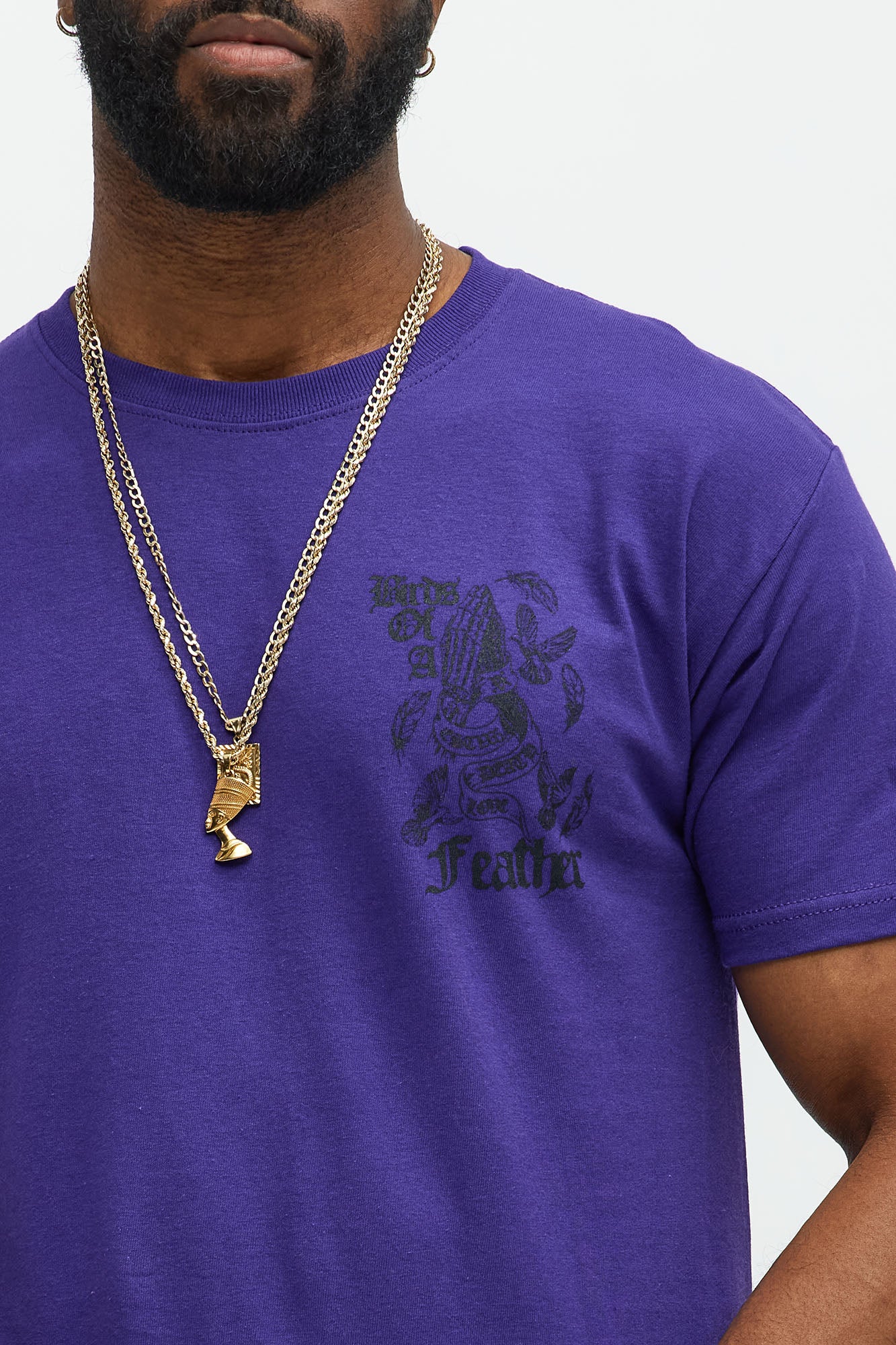 Birds Of A Feather Short Sleeve Tee - Purple - Image 3