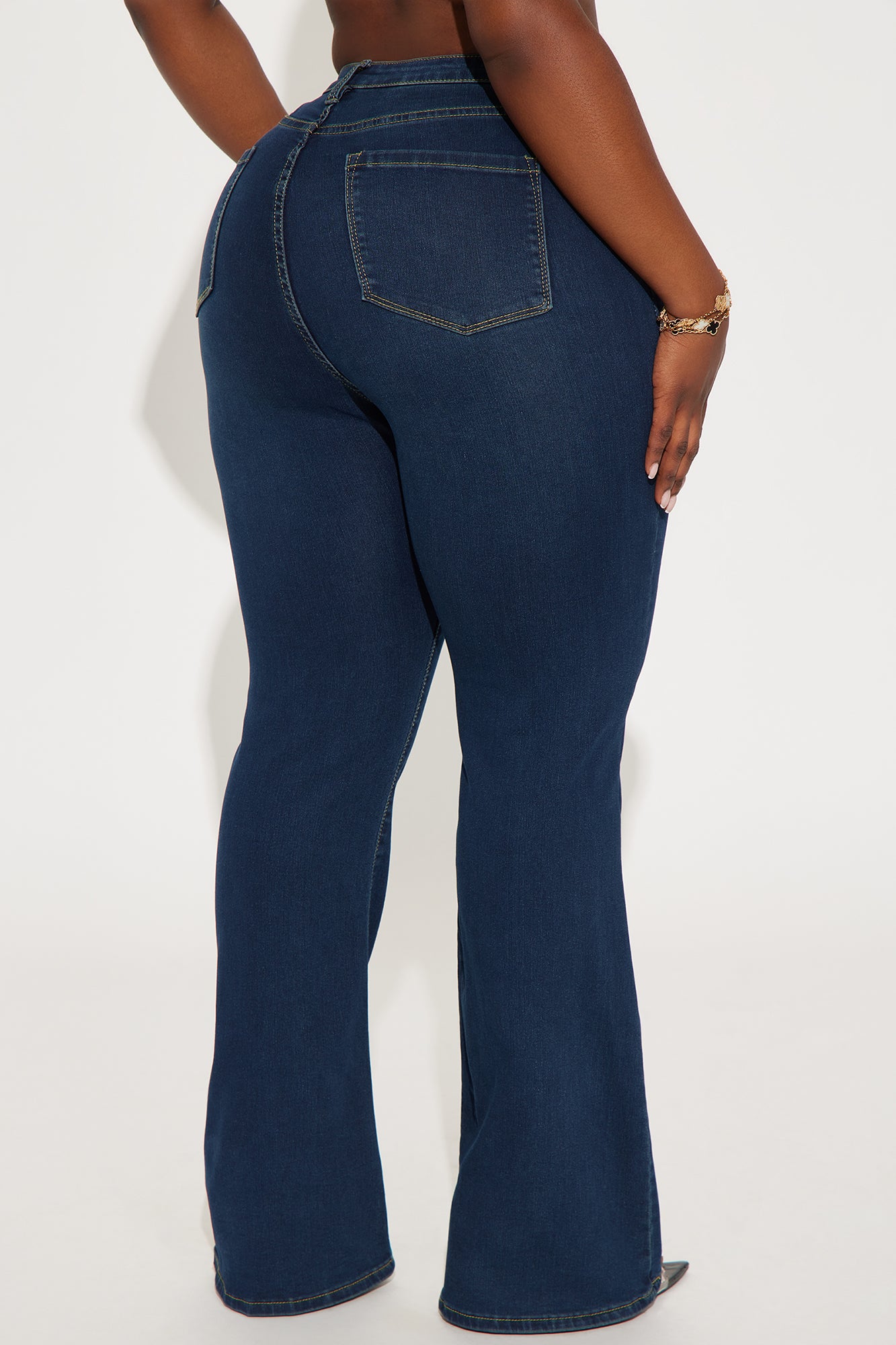 Beautiful Soul High Rise Flare Jeans - Dark Denim - Image 6