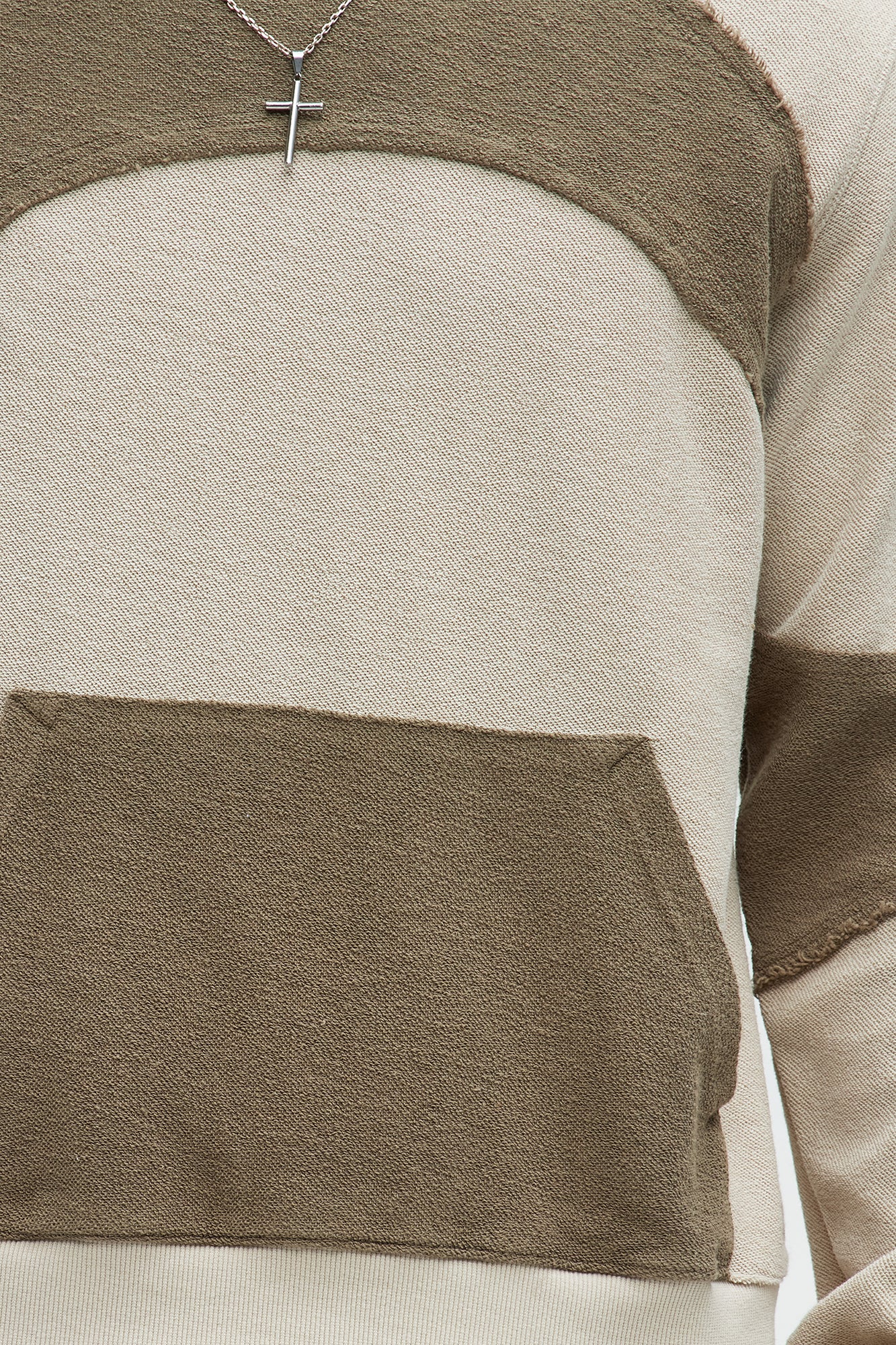 Tone Up Crew Neck Sweatshirt - Stone/Combo - Image 4