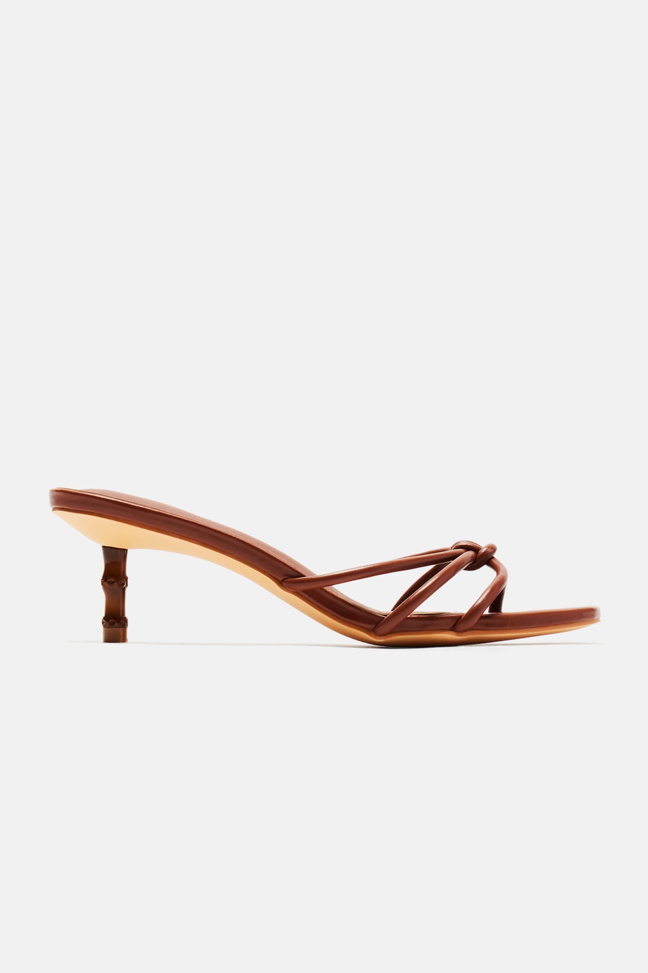 All The Way Kitten Heels - Chocolate - Image 3