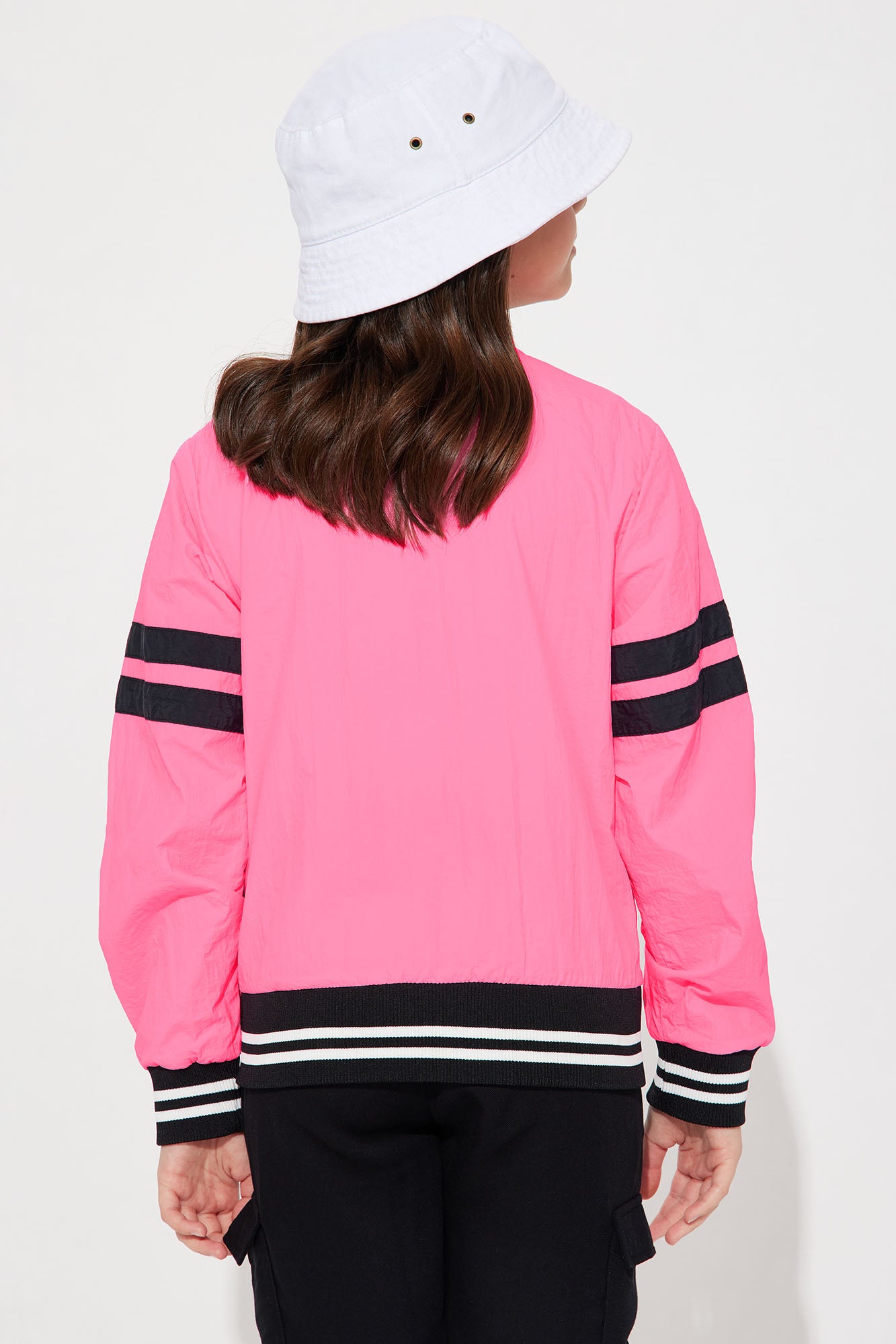 Mini A Lister Varsity Jacket - Neon Pink - Image 4