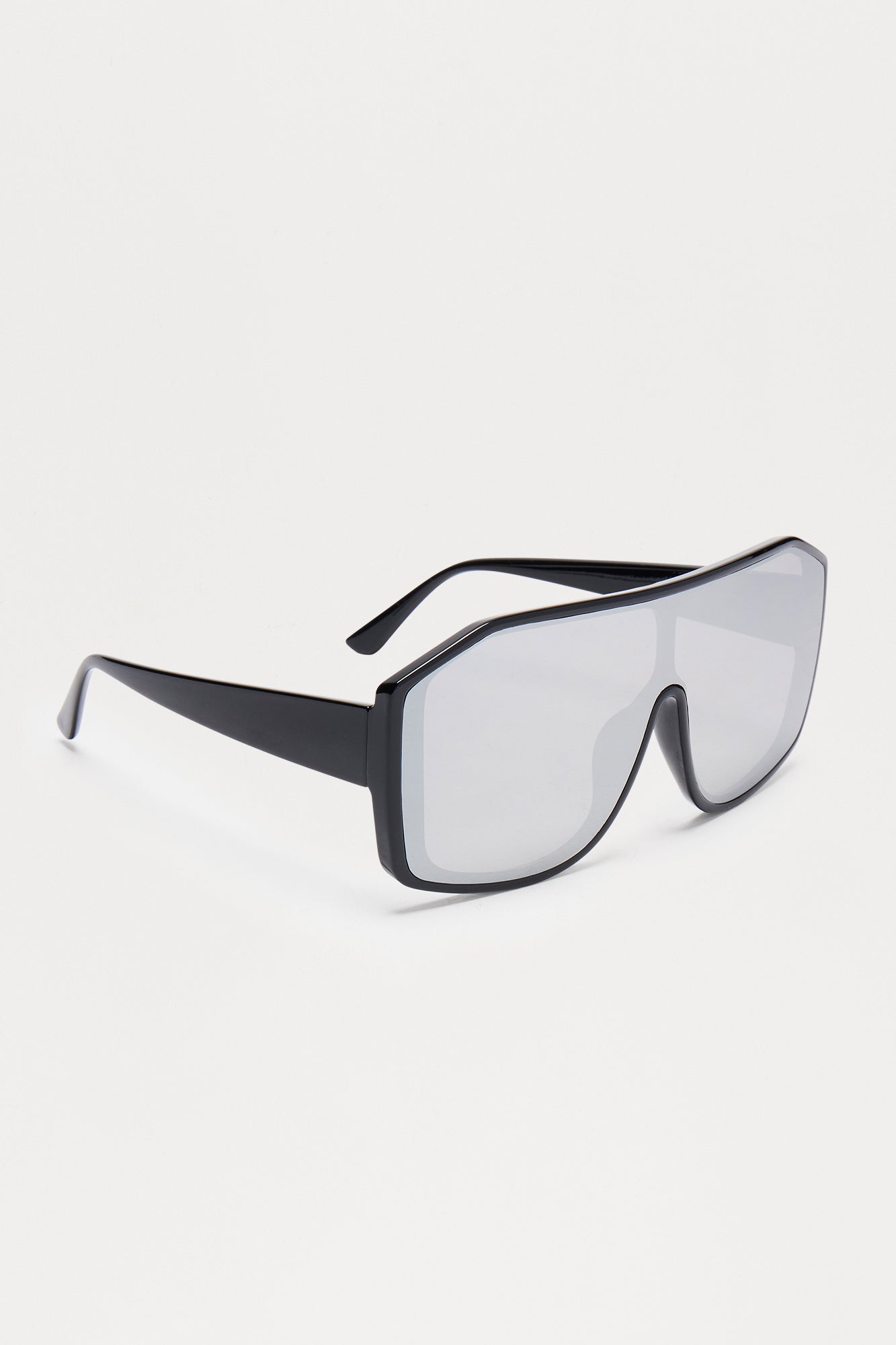 Edge Shield Sunglasses - Black/Silver - Image 4