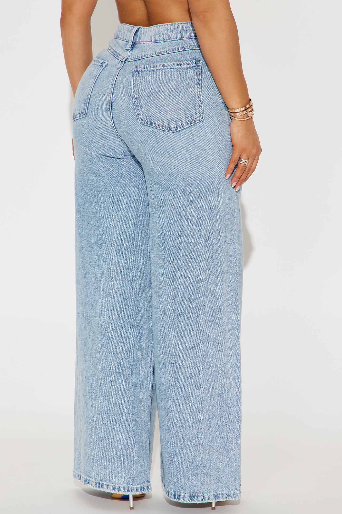 Solange Baggy Wide Leg Jeans - Vintage Wash - Image 4