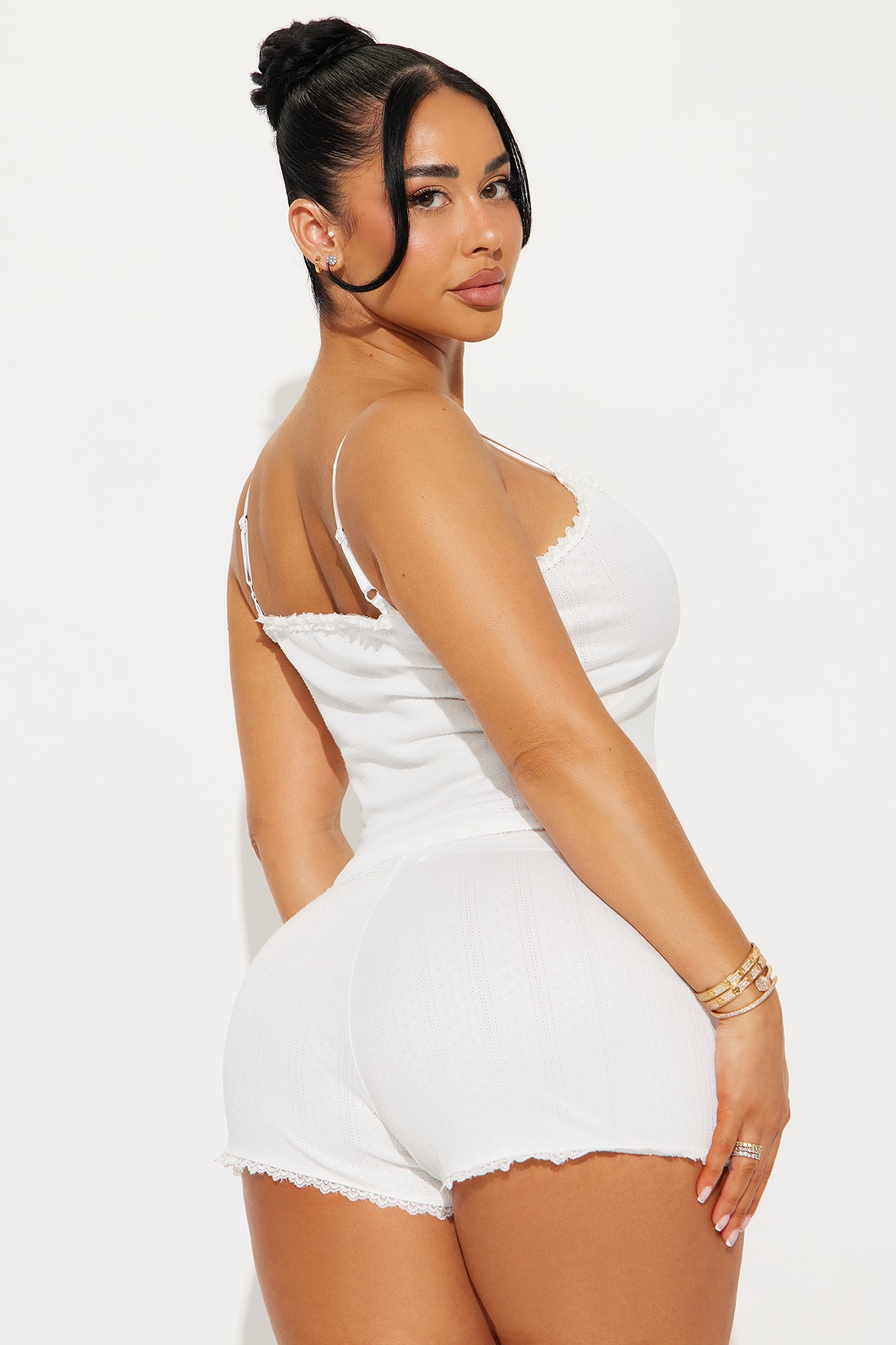 Berry Yummy Pointelle PJ Short Set - White/combo - Image 3