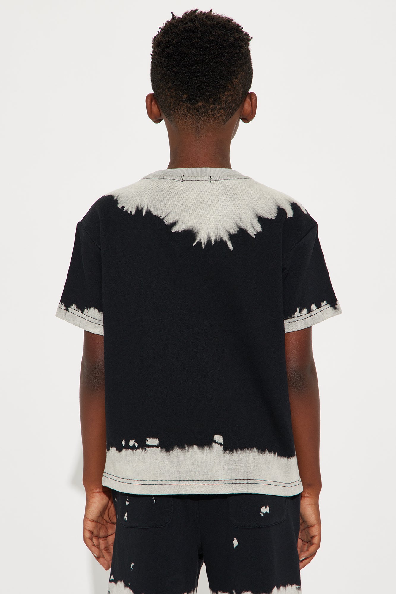 Mini Blurred Edition Fleece Short Sleeve Tee - Black/combo - Image 4
