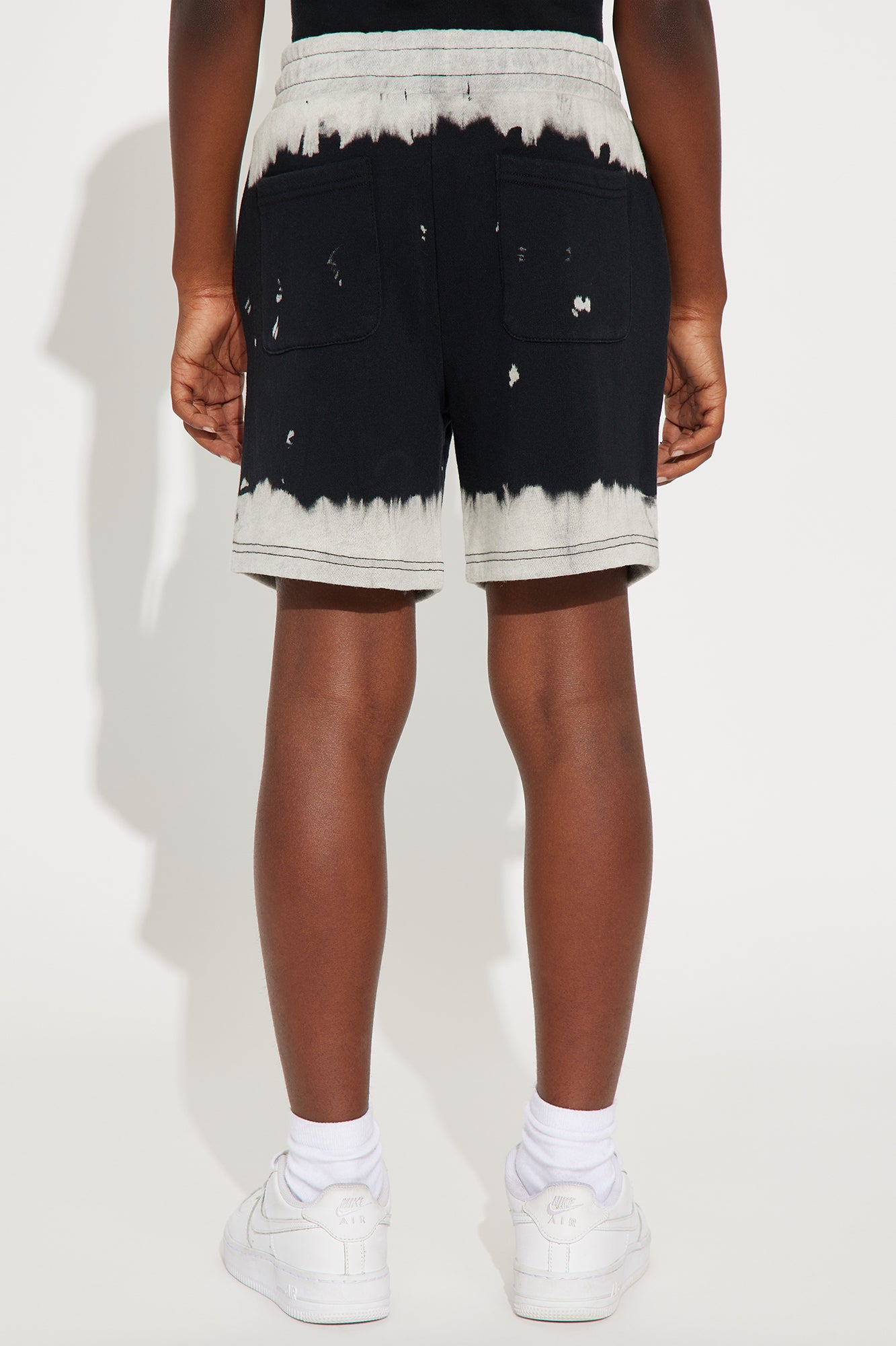 Mini Blurred Edition Fleece Shorts - Black/combo - Image 4