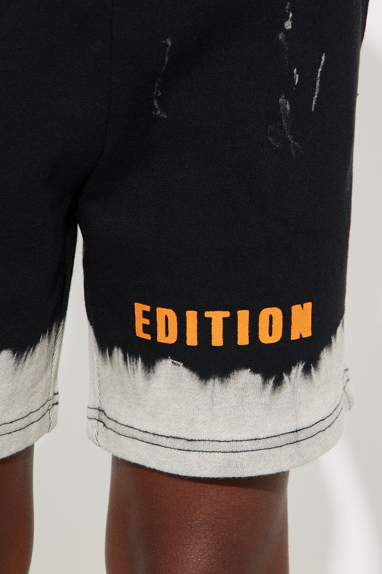 Mini Blurred Edition Fleece Shorts - Black/combo - Image 3
