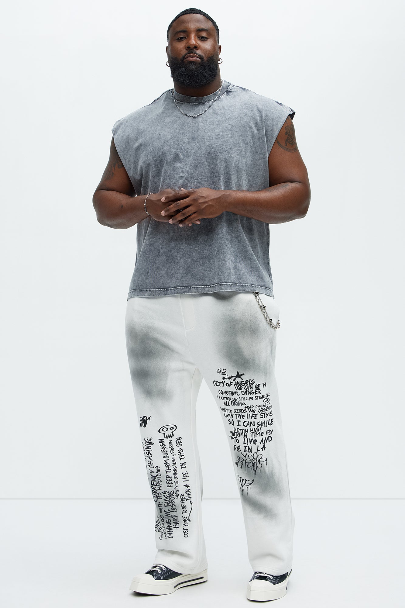 Tyson Wild Heart Straight Sweatpants - White - Image 8