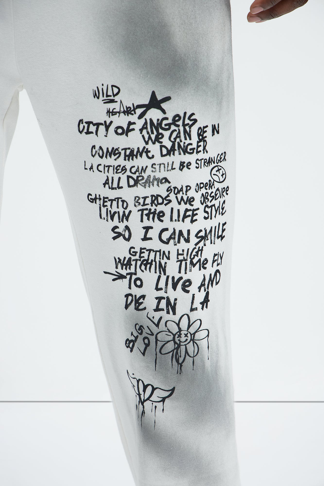 Tyson Wild Heart Straight Sweatpants - White - Image 10