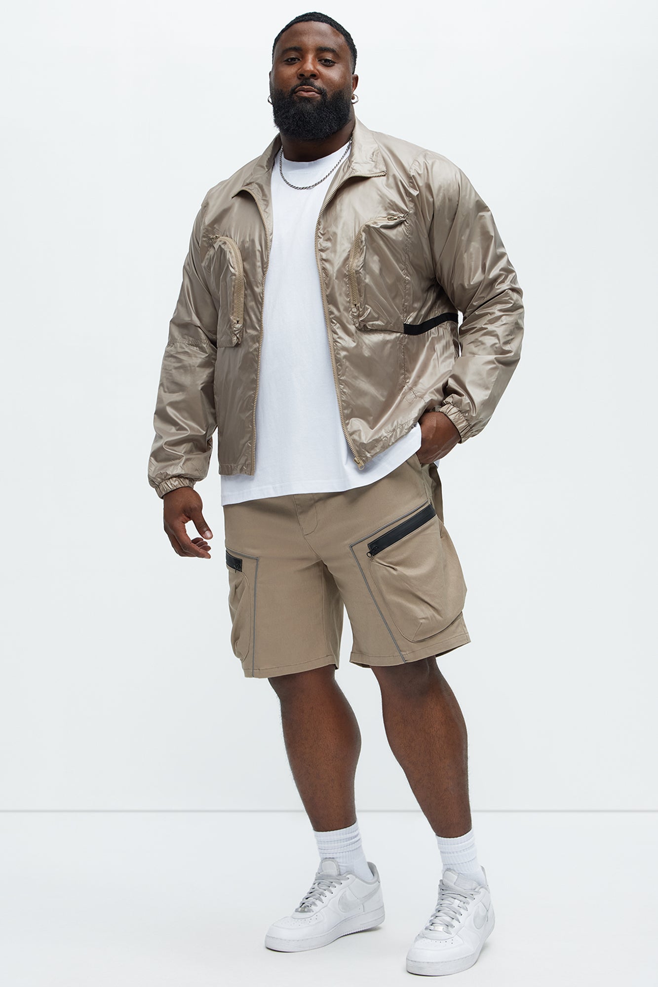 Word On The Street Utility Short - Khaki - Image 6