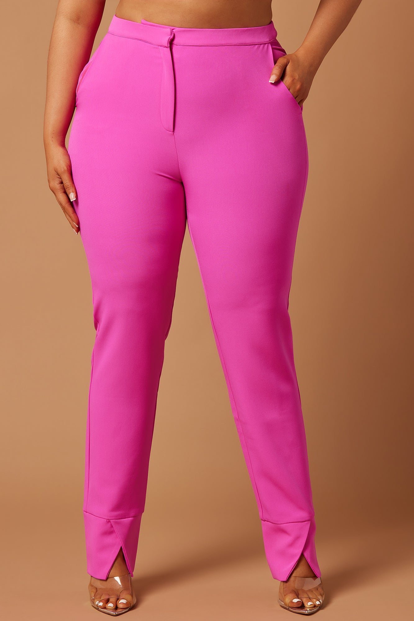 Athena High Rise Pant - Pink - Image 5