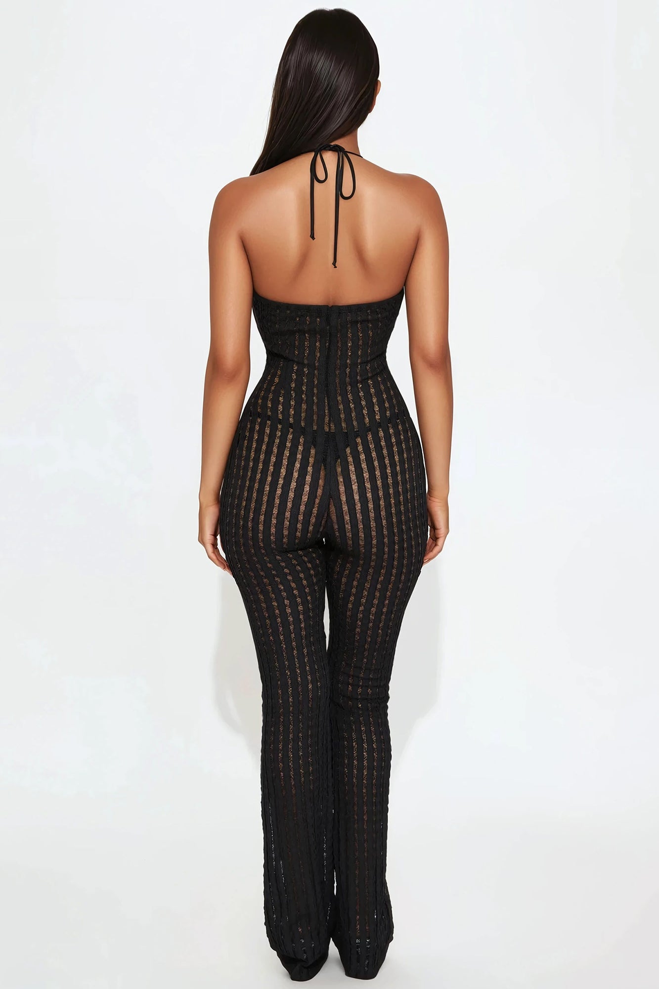 Tamarama Crochet Lace Jumpsuit - Black - Image 3