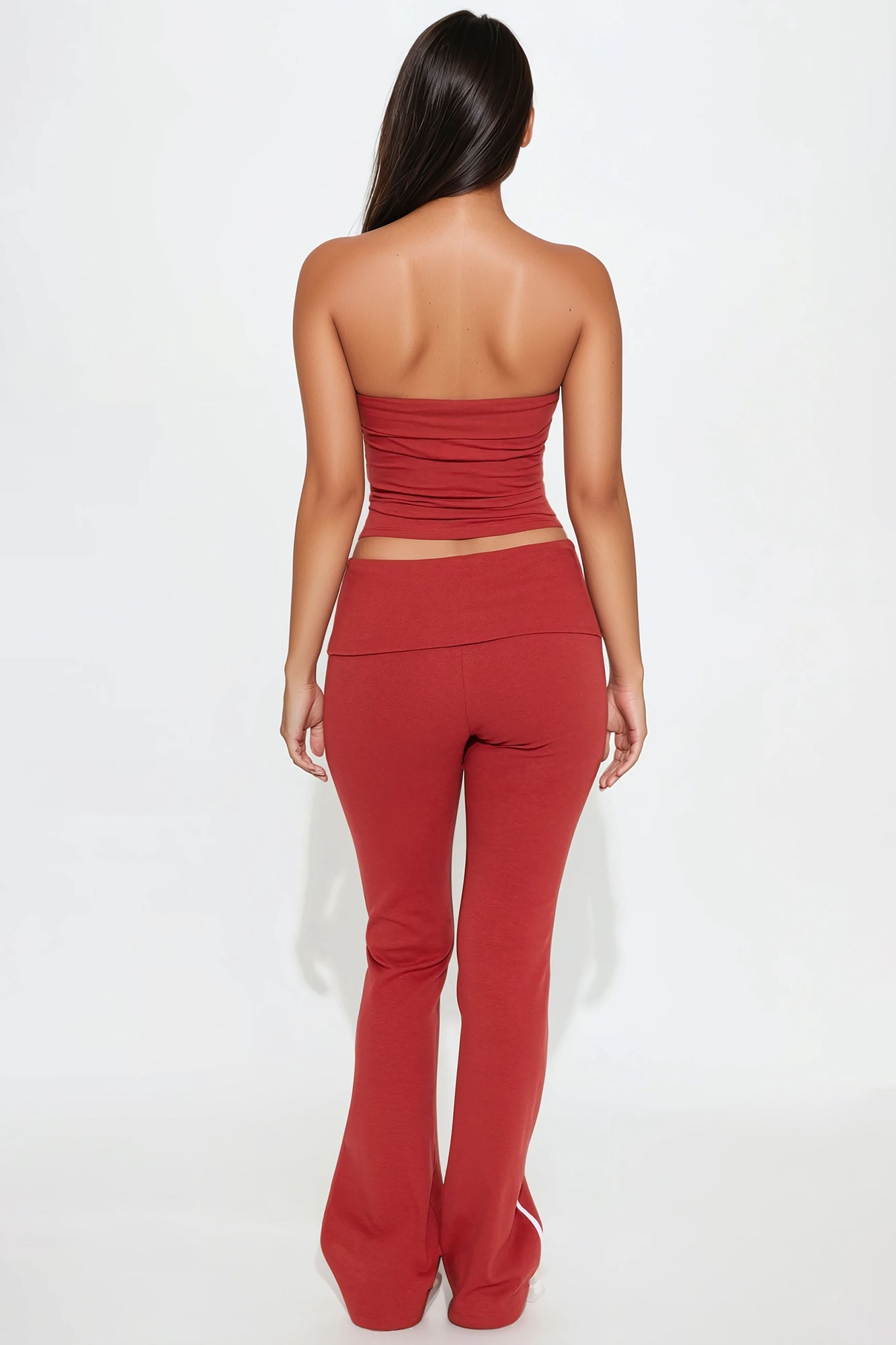 Jana 28 Pant Set - Red/combo - Image 3