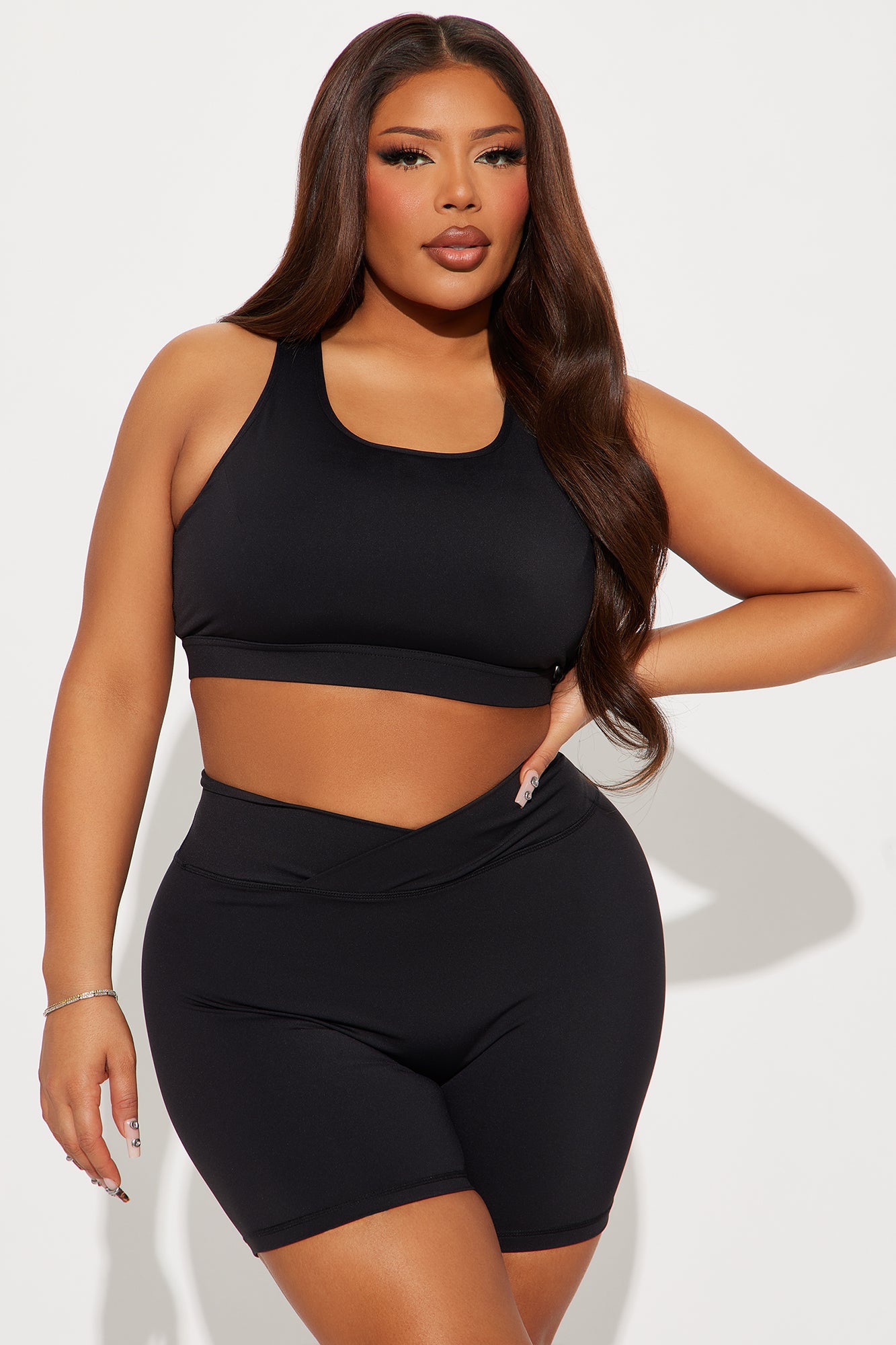 Spin Back Active Short Set - Black - Image 4