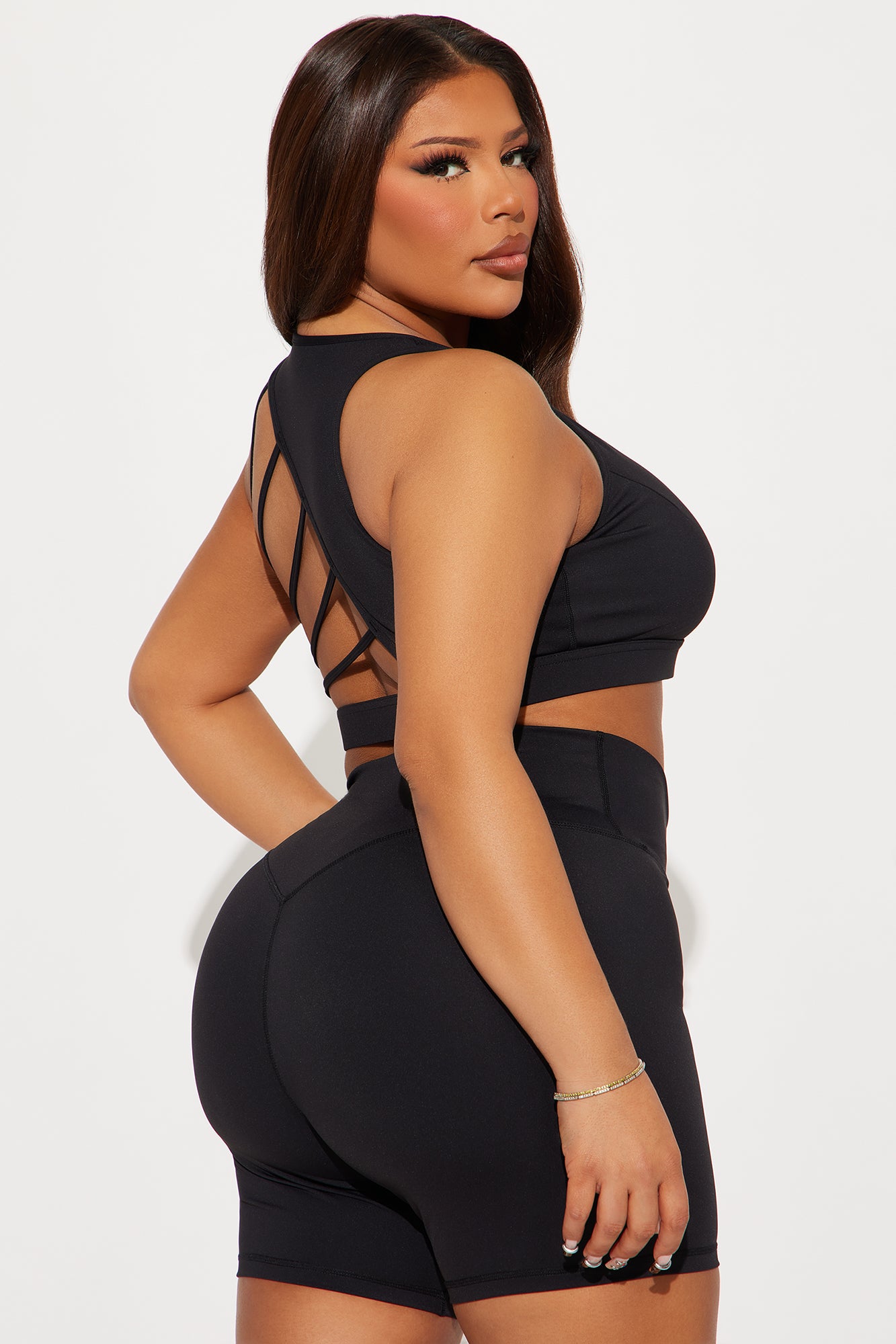 Spin Back Active Short Set - Black - Image 7