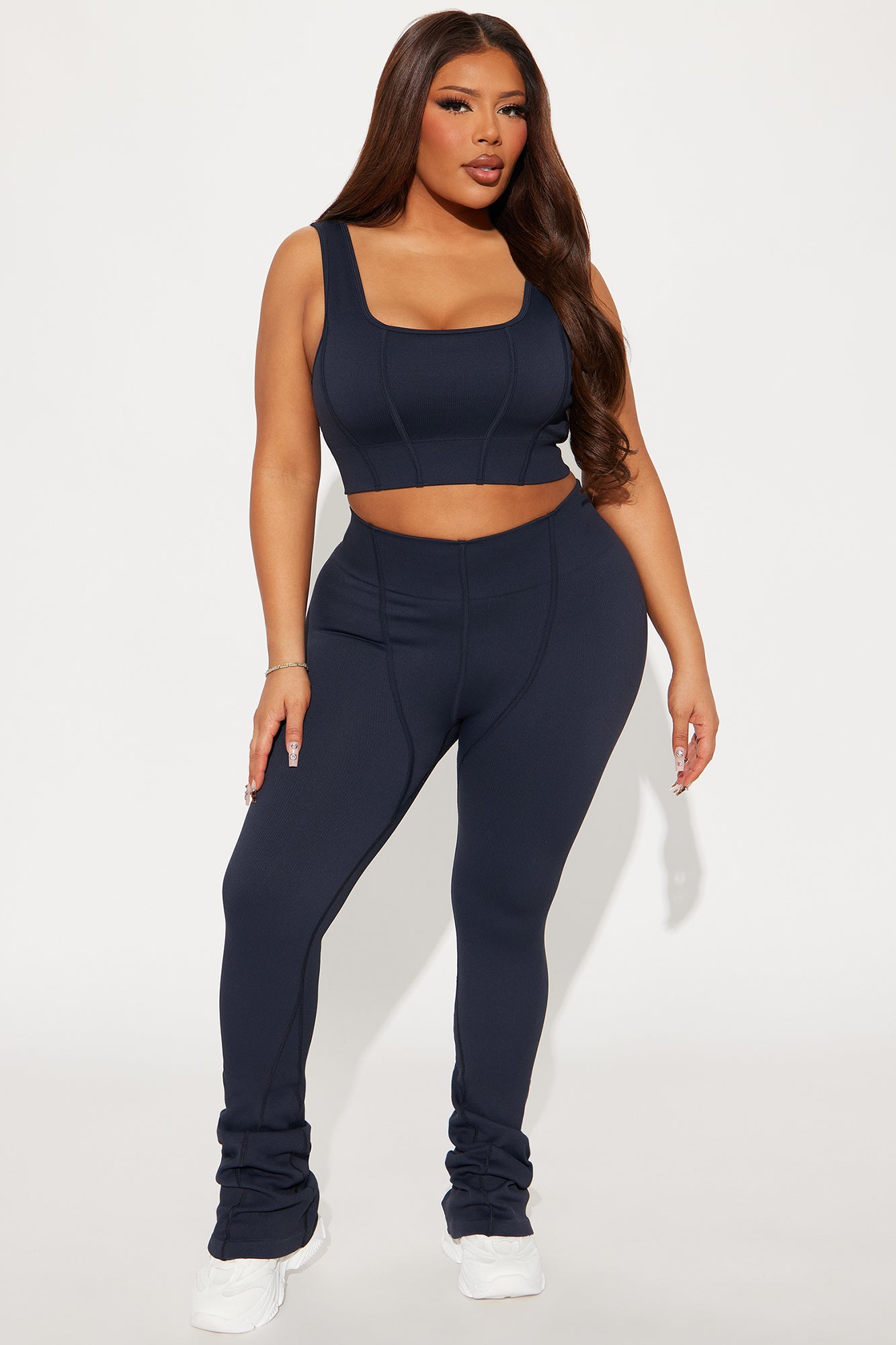 All The Right Places Seamless Active Set - Midnight Blue - Image 4