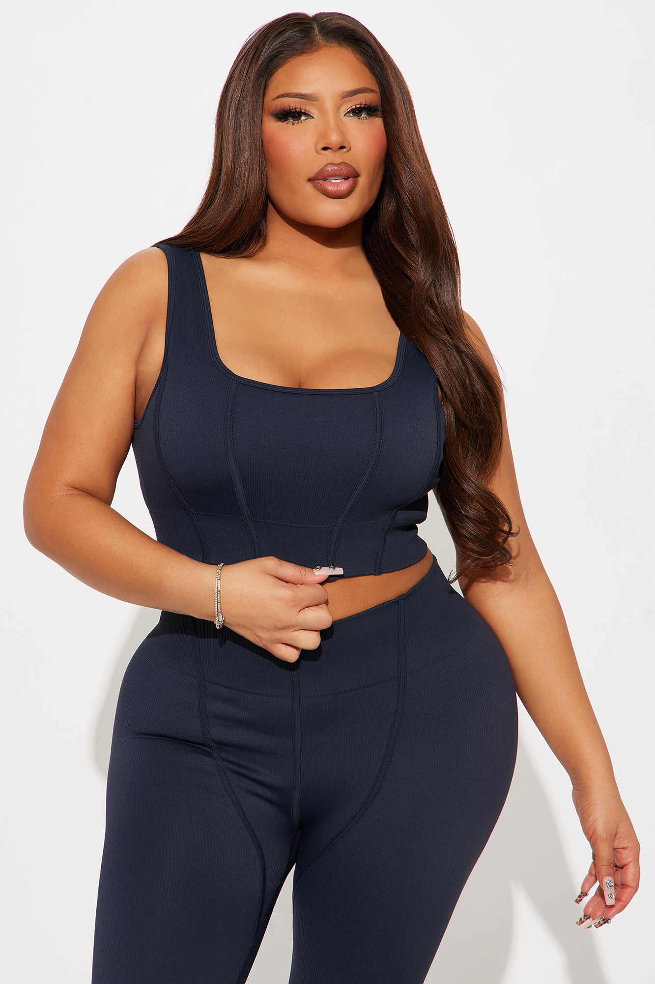 All The Right Places Seamless Active Set - Midnight Blue - Image 5