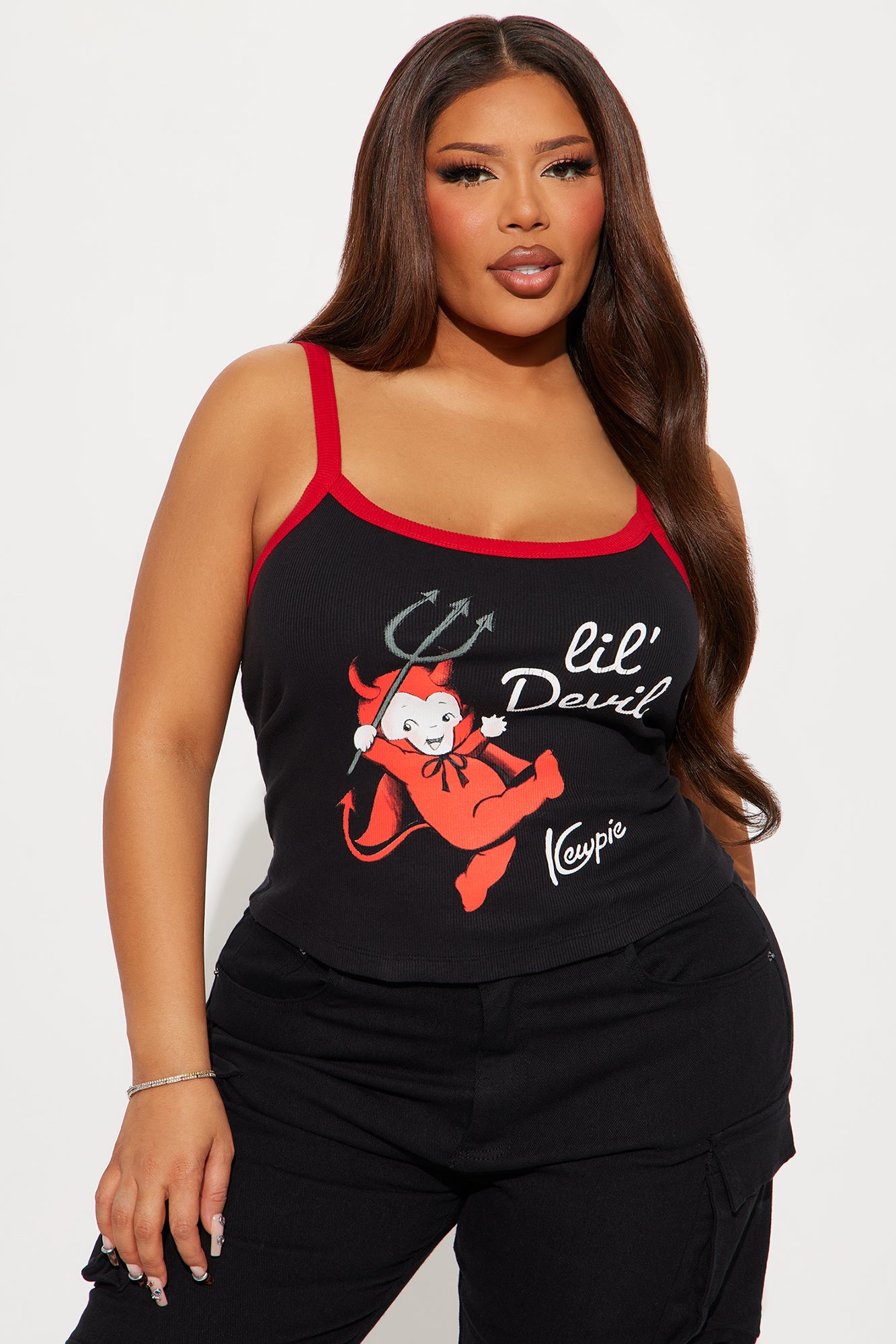 KEWPIE Lil Devil Cami - Black/Red - Image 5