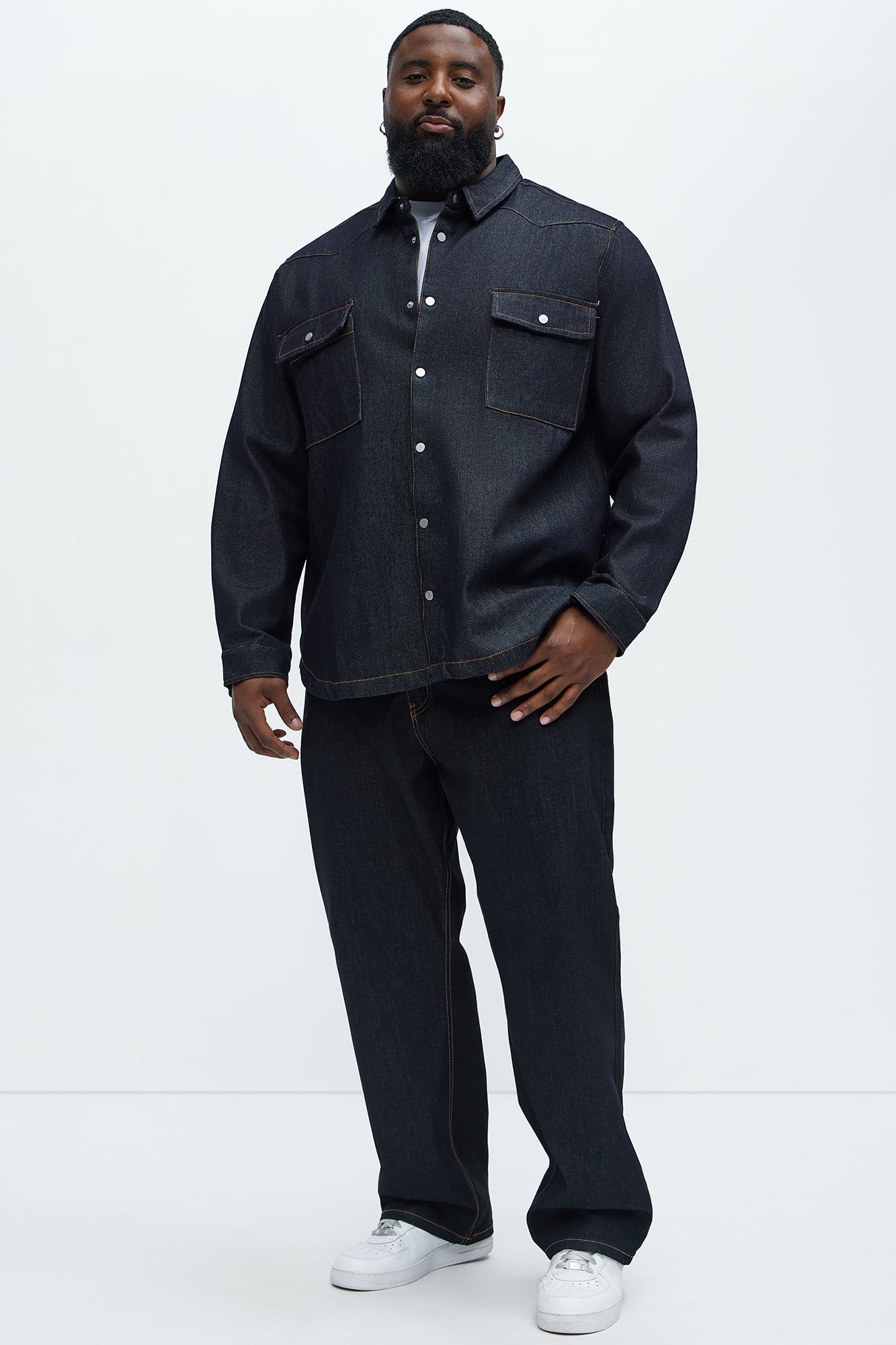 Straight Looking Real Clean Jeans - Indigo - Image 7