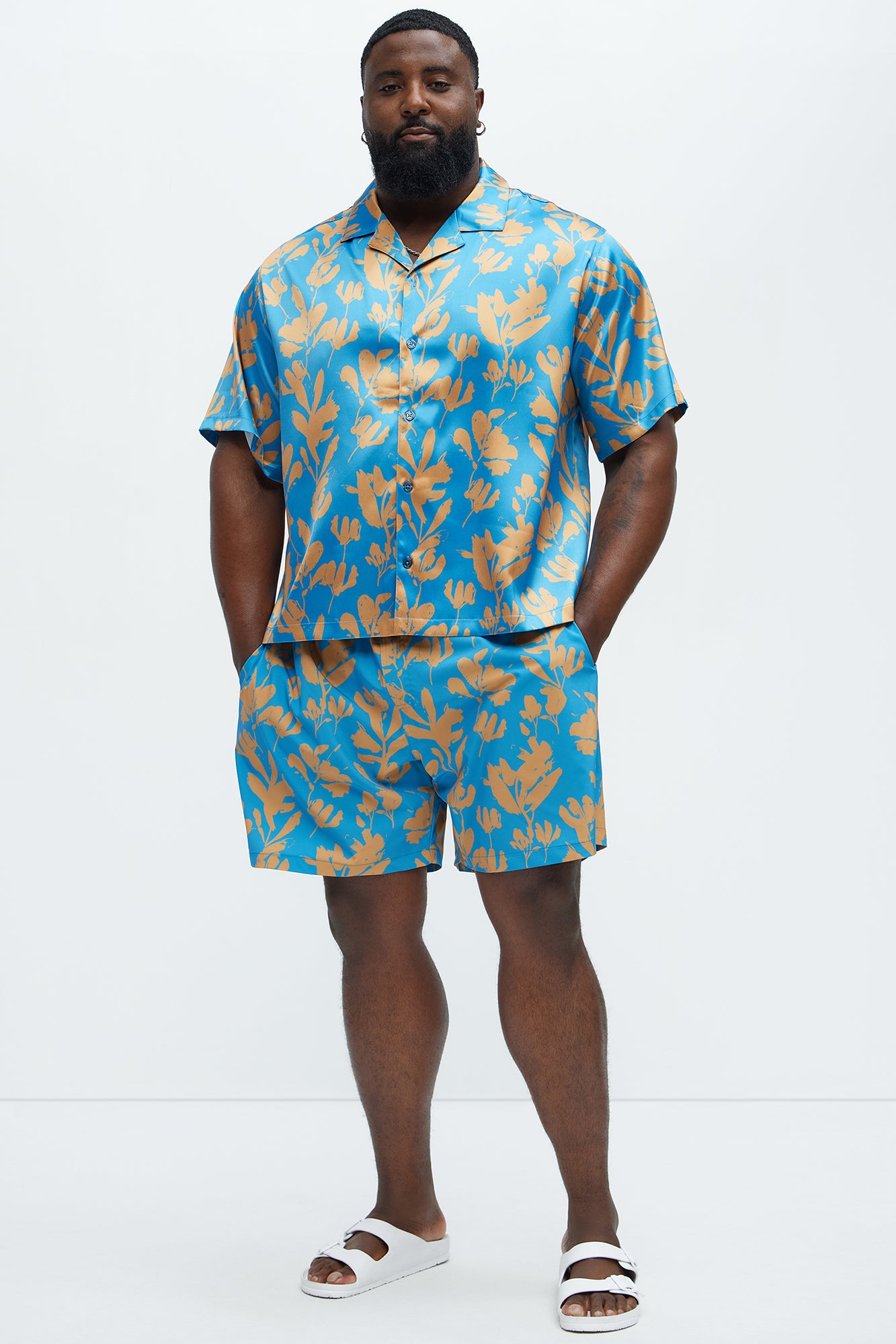 Bloom Off Swim Trunk - Blue/combo - Image 6
